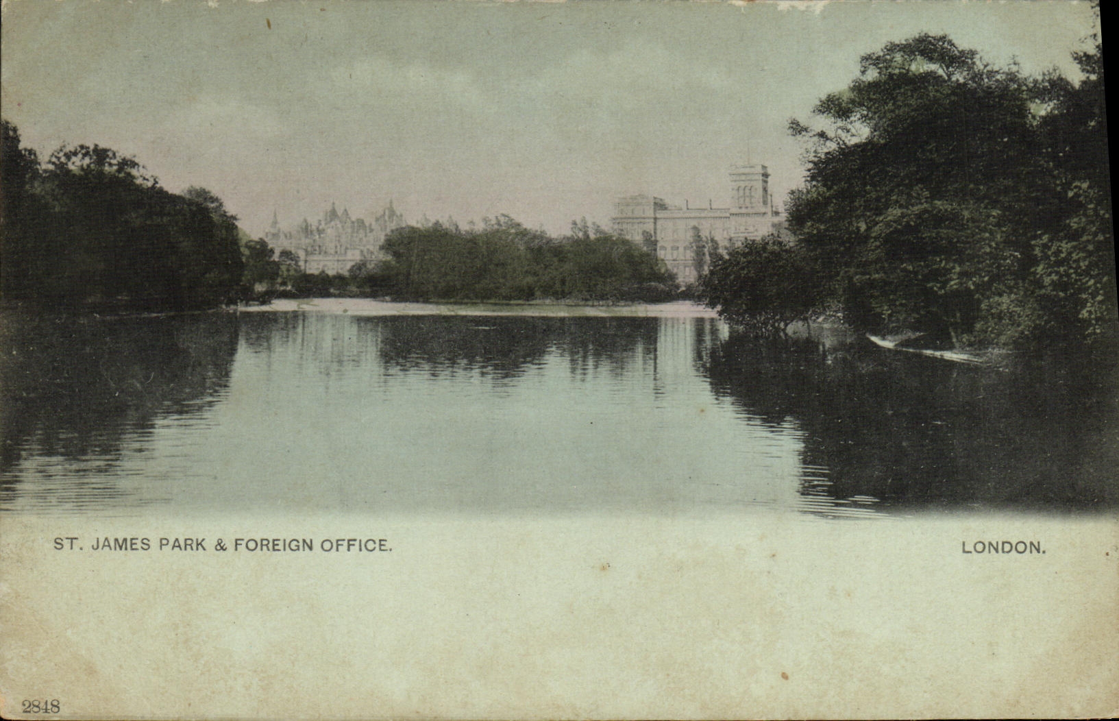 VINTAGE POSTCARD St James Park Foreign Office London