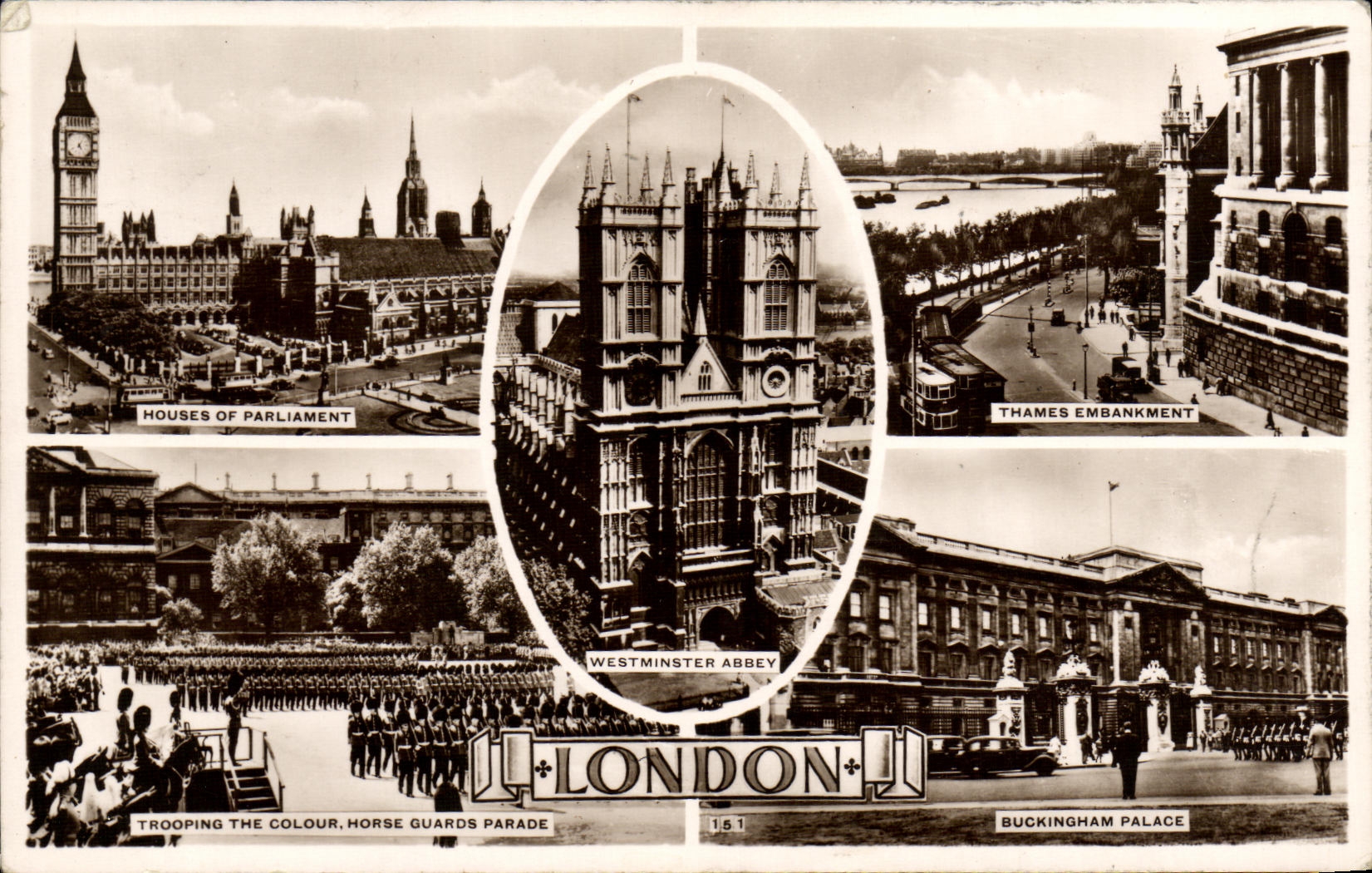 CPA London Houses of Parliament Thames Embankment