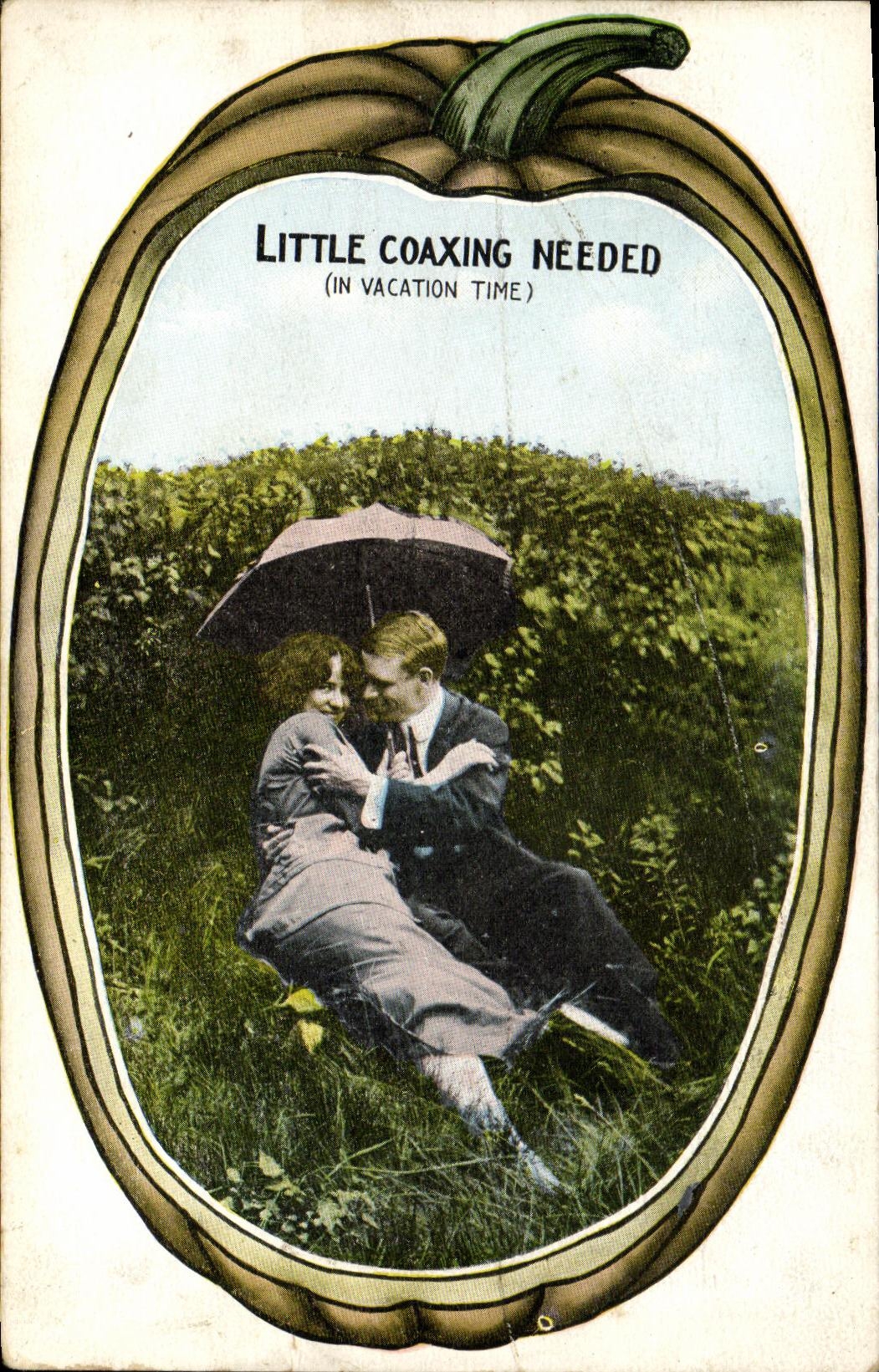 CPA Little Coaxing Needed Couple Femme