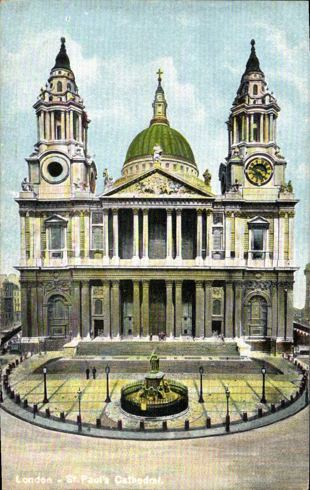 VINTAGE POSTCARD London St Paul S catedral
