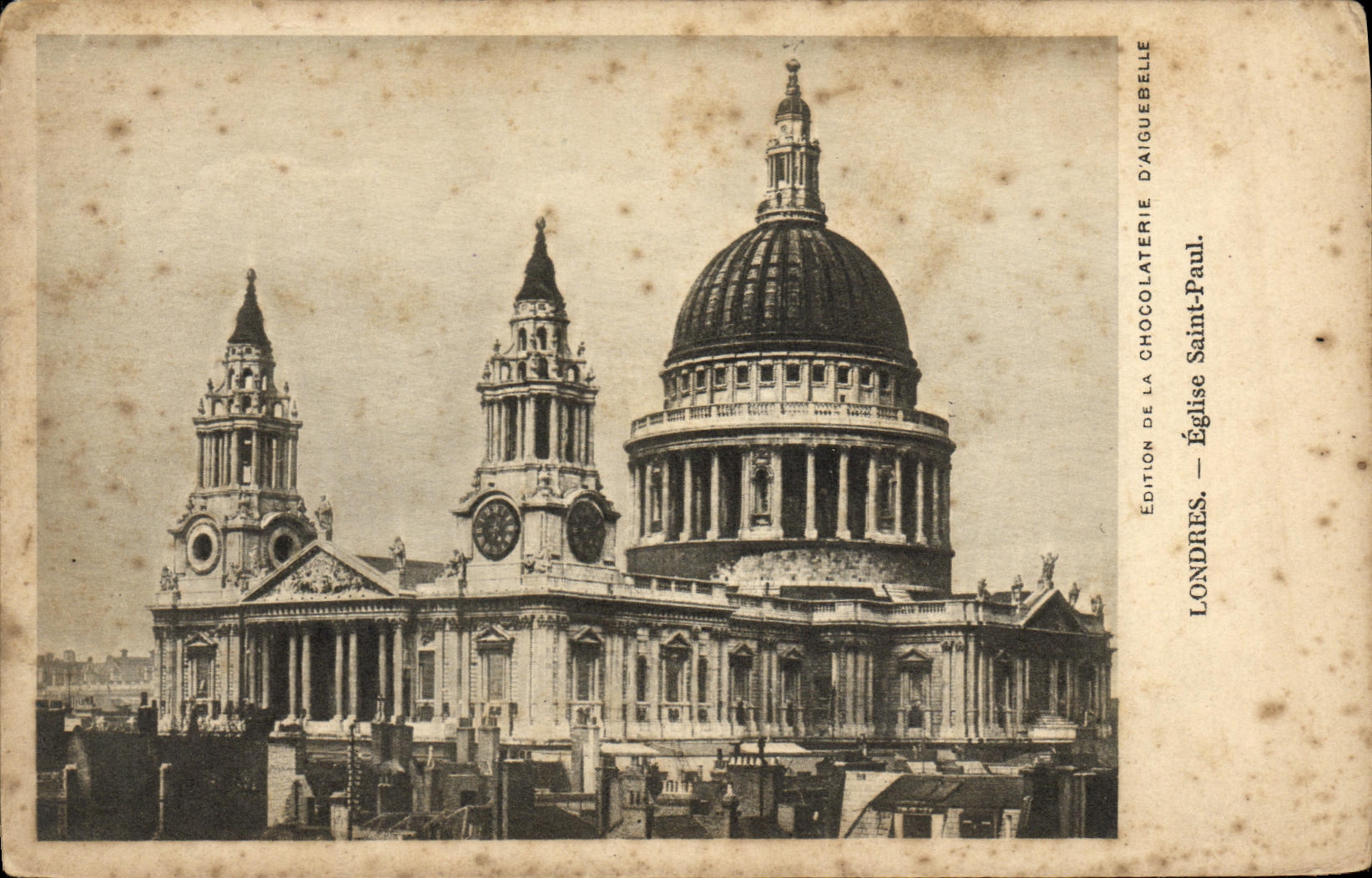 VINTAGE POSTCARD London Saint Paul Church