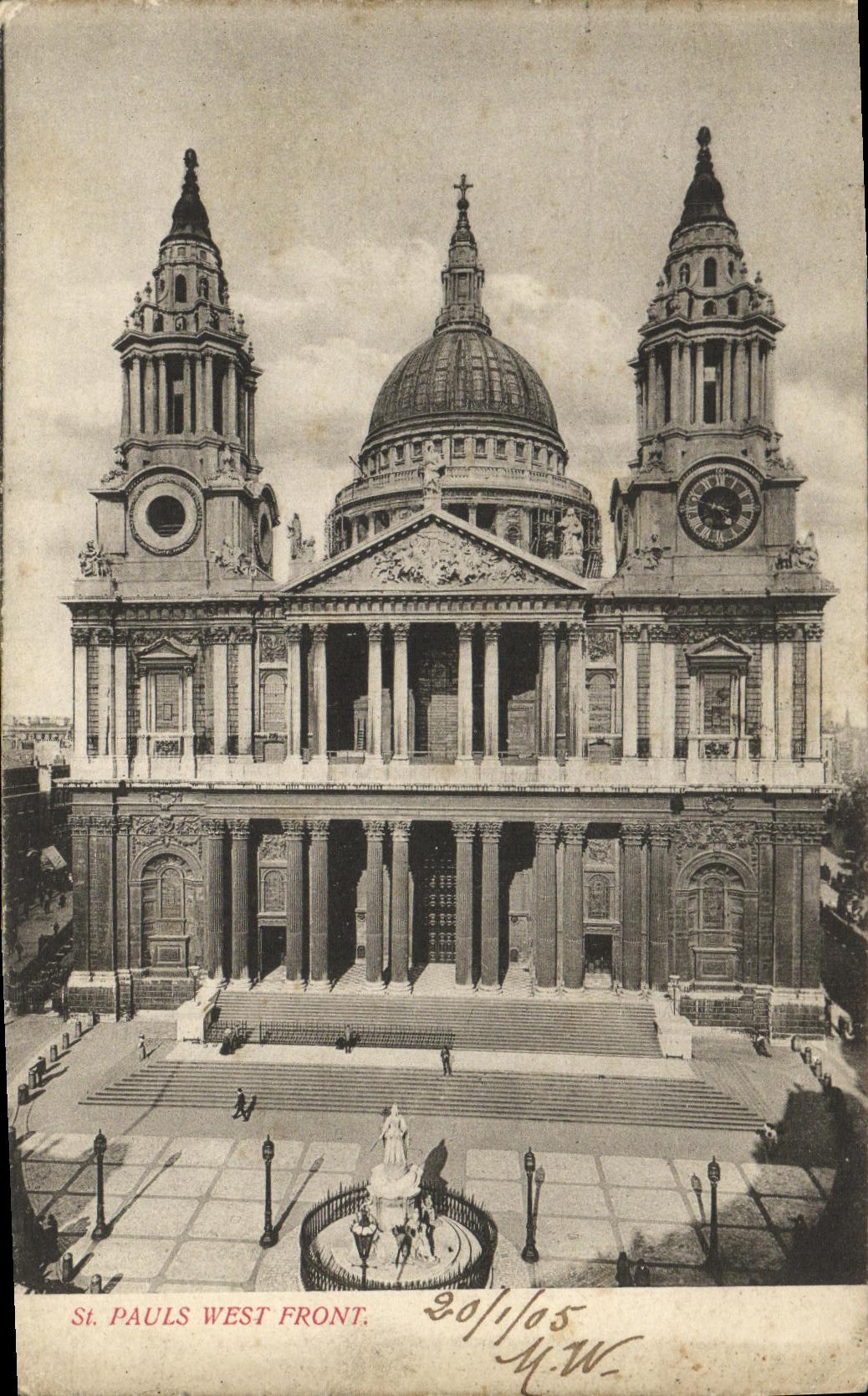 CPA St Pauls West Front