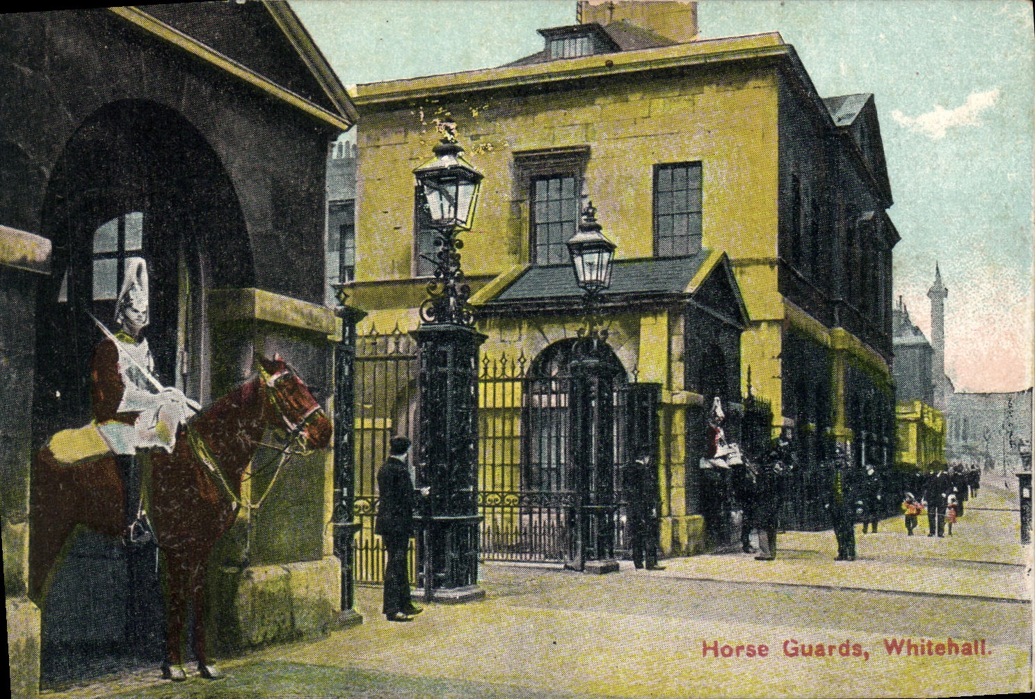 VINTAGE POSTCARD Horse Guards Whitehall Militaria