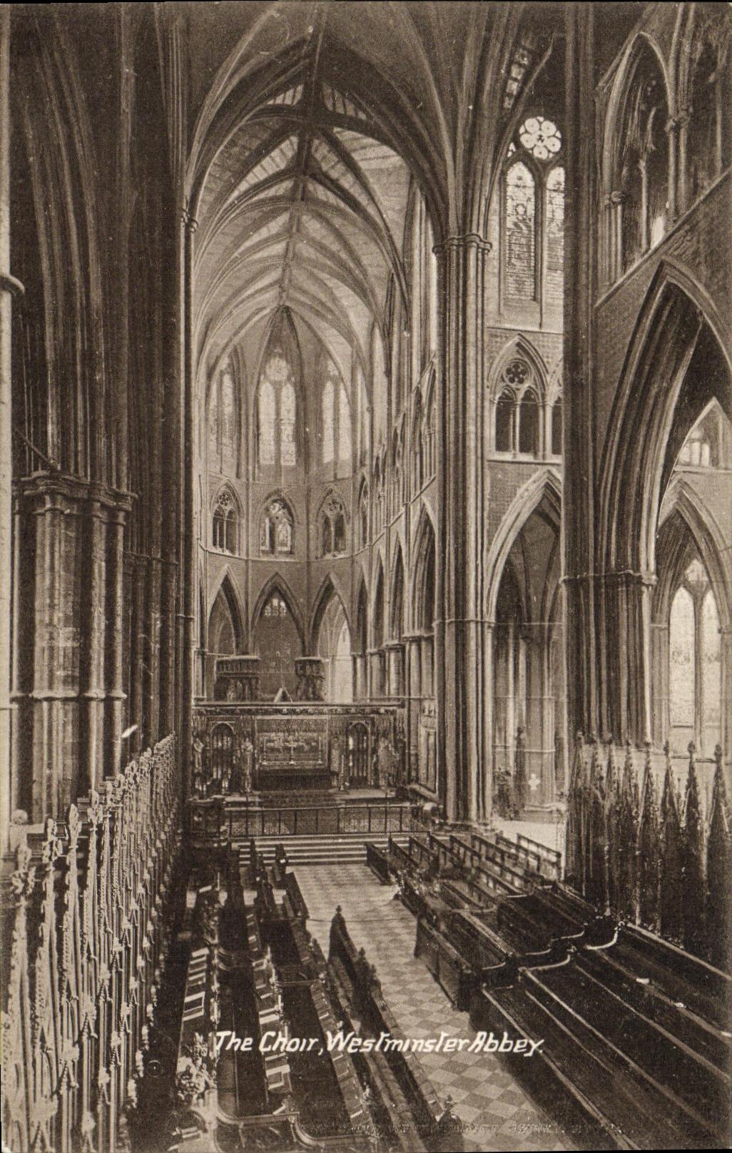 CPA The Choir Westminster Abbey London