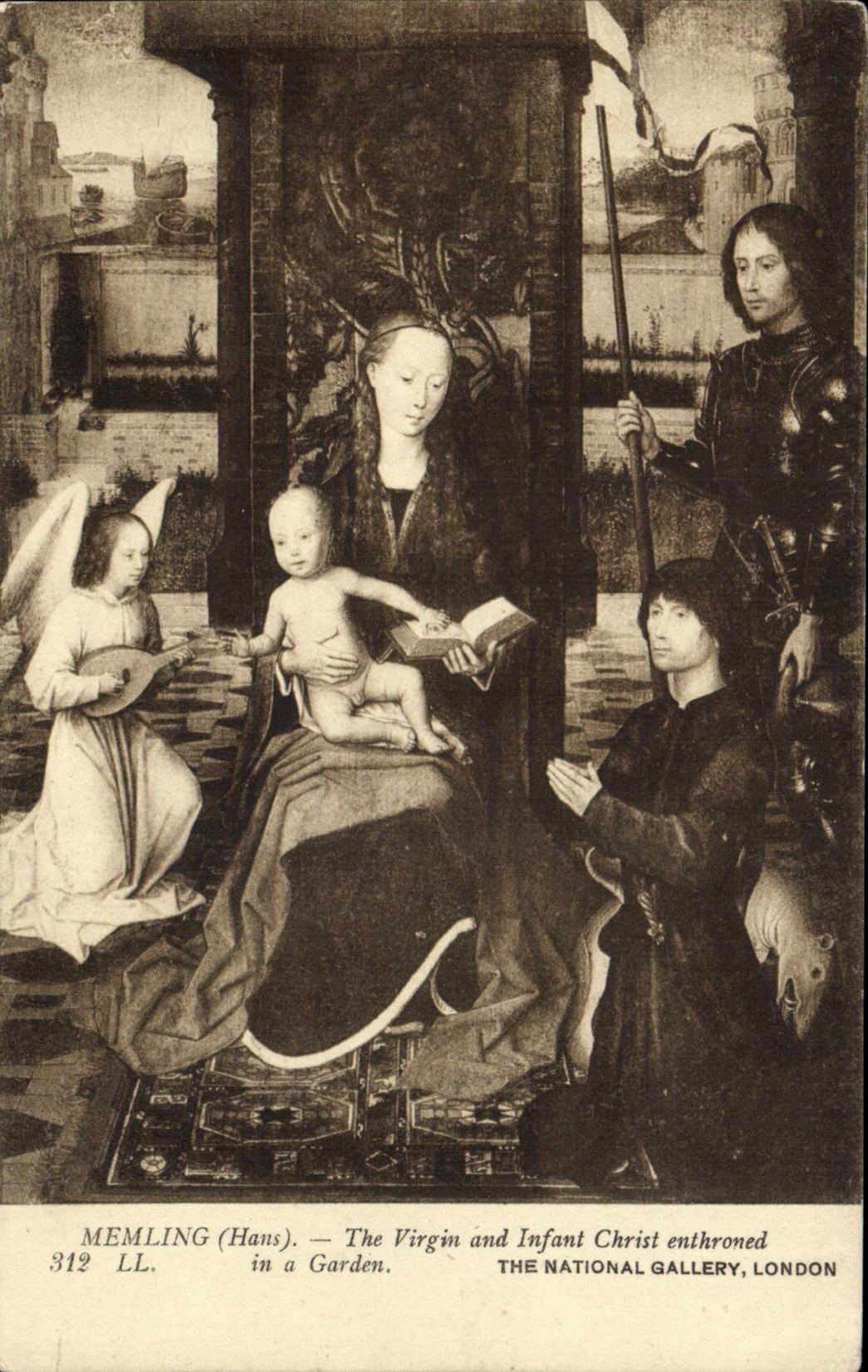 CPA London The Virgin and Infant Christ Memling National Gallery