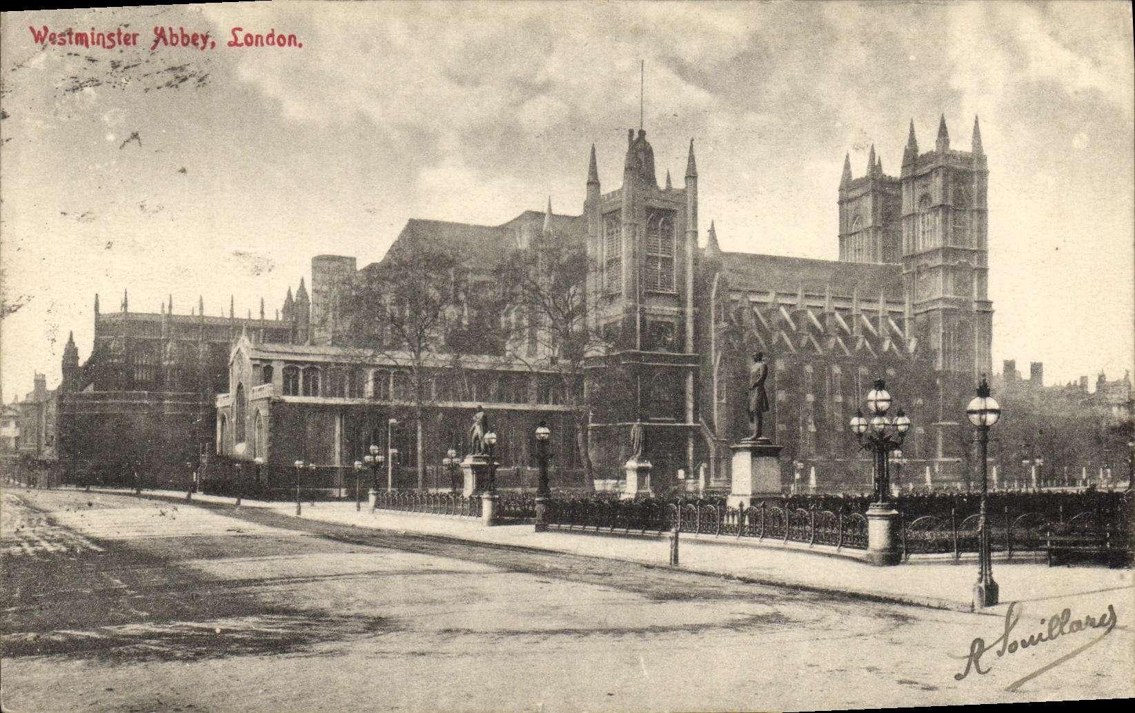 VINTAGE POSTCARD London Westmister Abbey