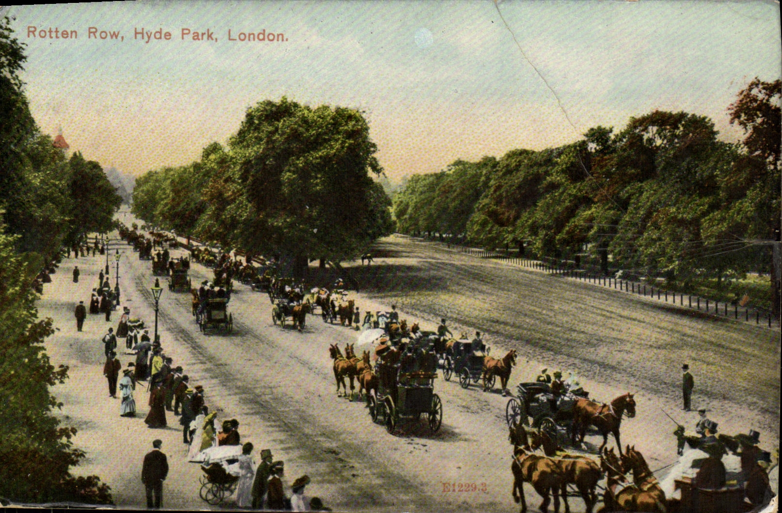 CPA London Rotten Row Hyde Park 