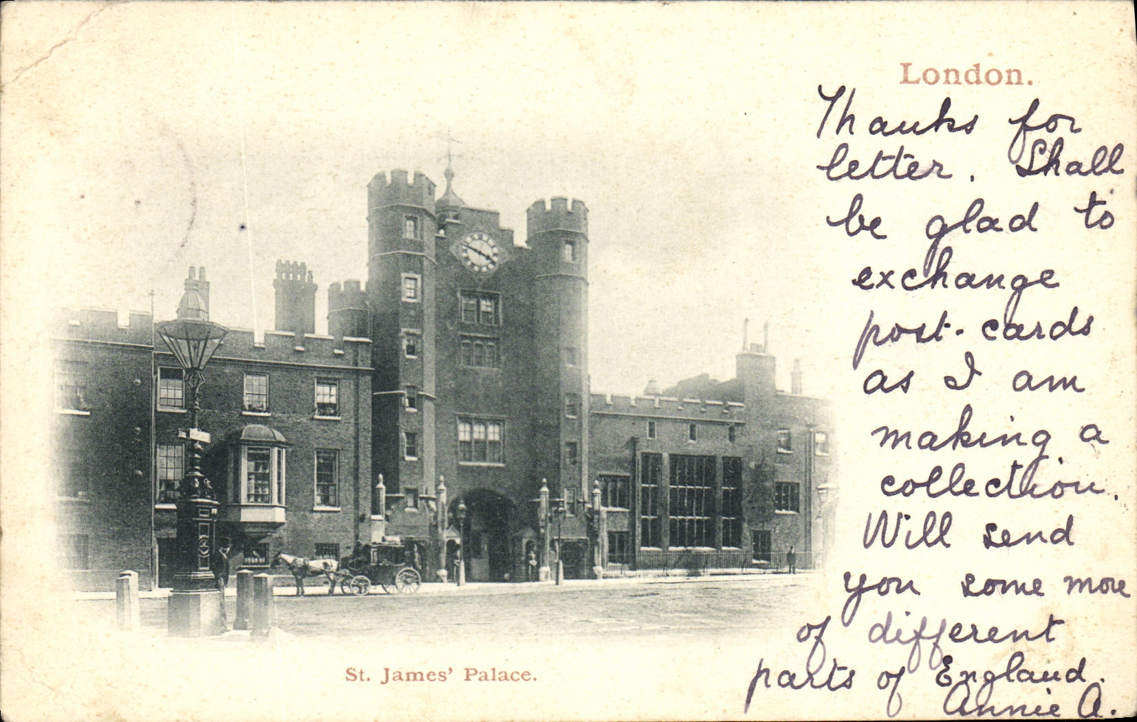 CPA London St James Palace