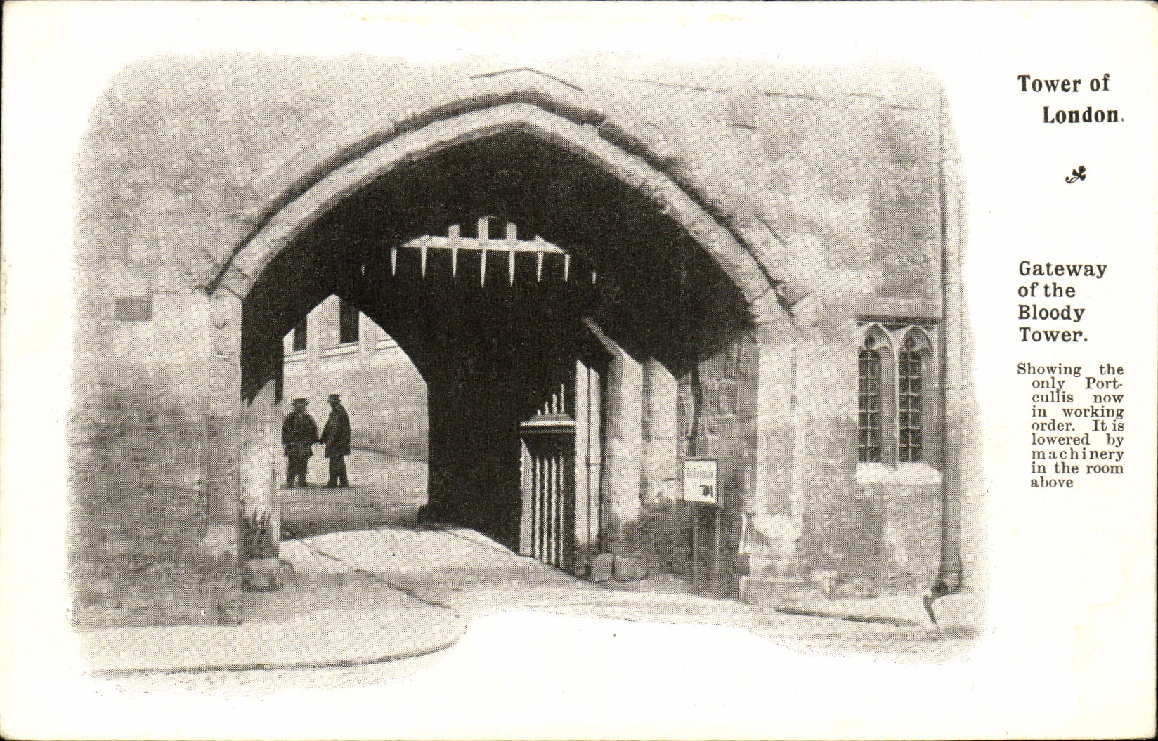 CPA London Tower of London Gateway of the bloody tower