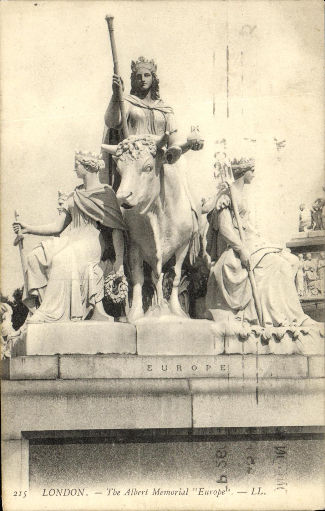 VINTAGE POSTCARD London The Albert Memorial Europe