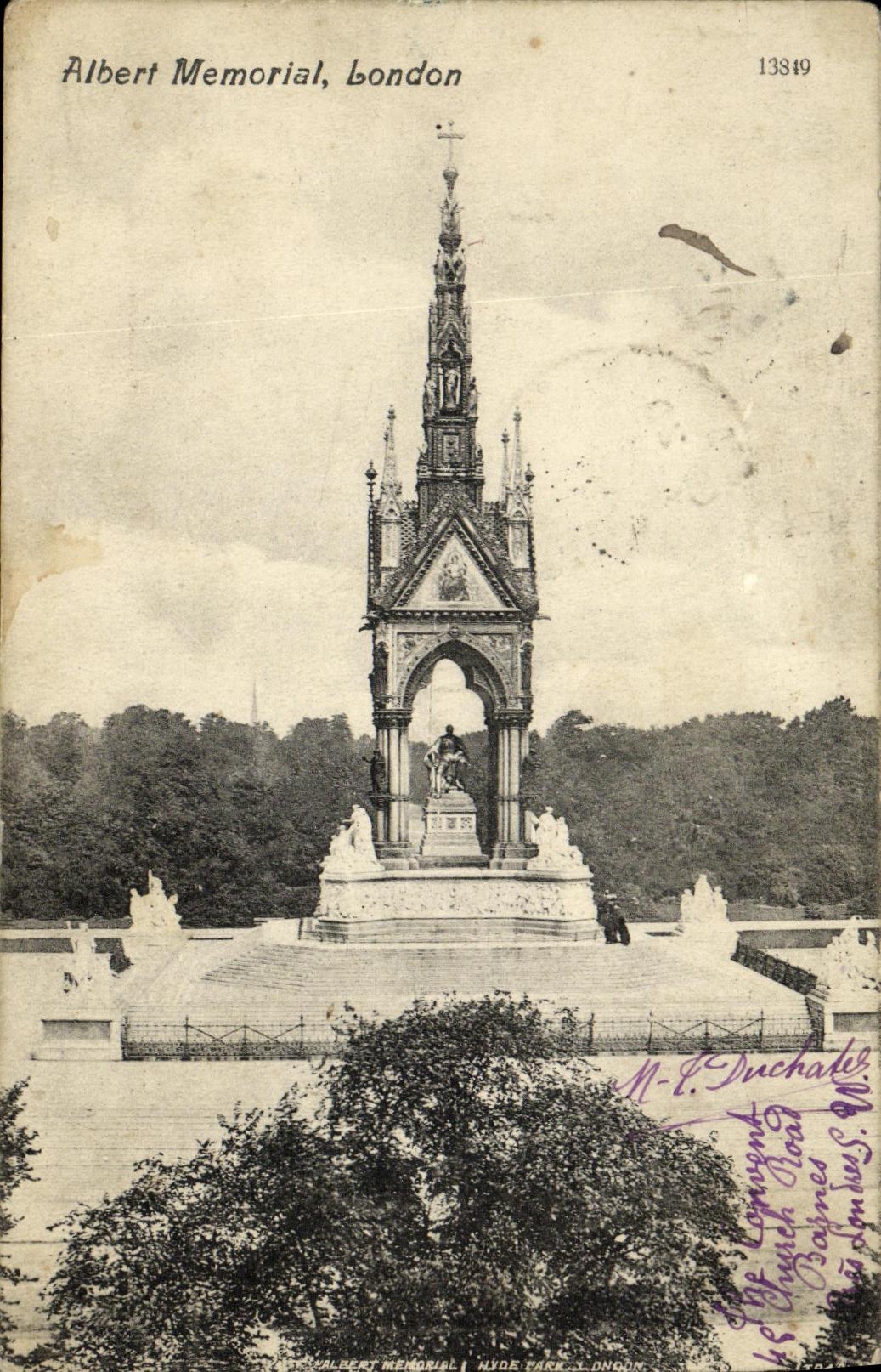 CPA London Albert Memorial