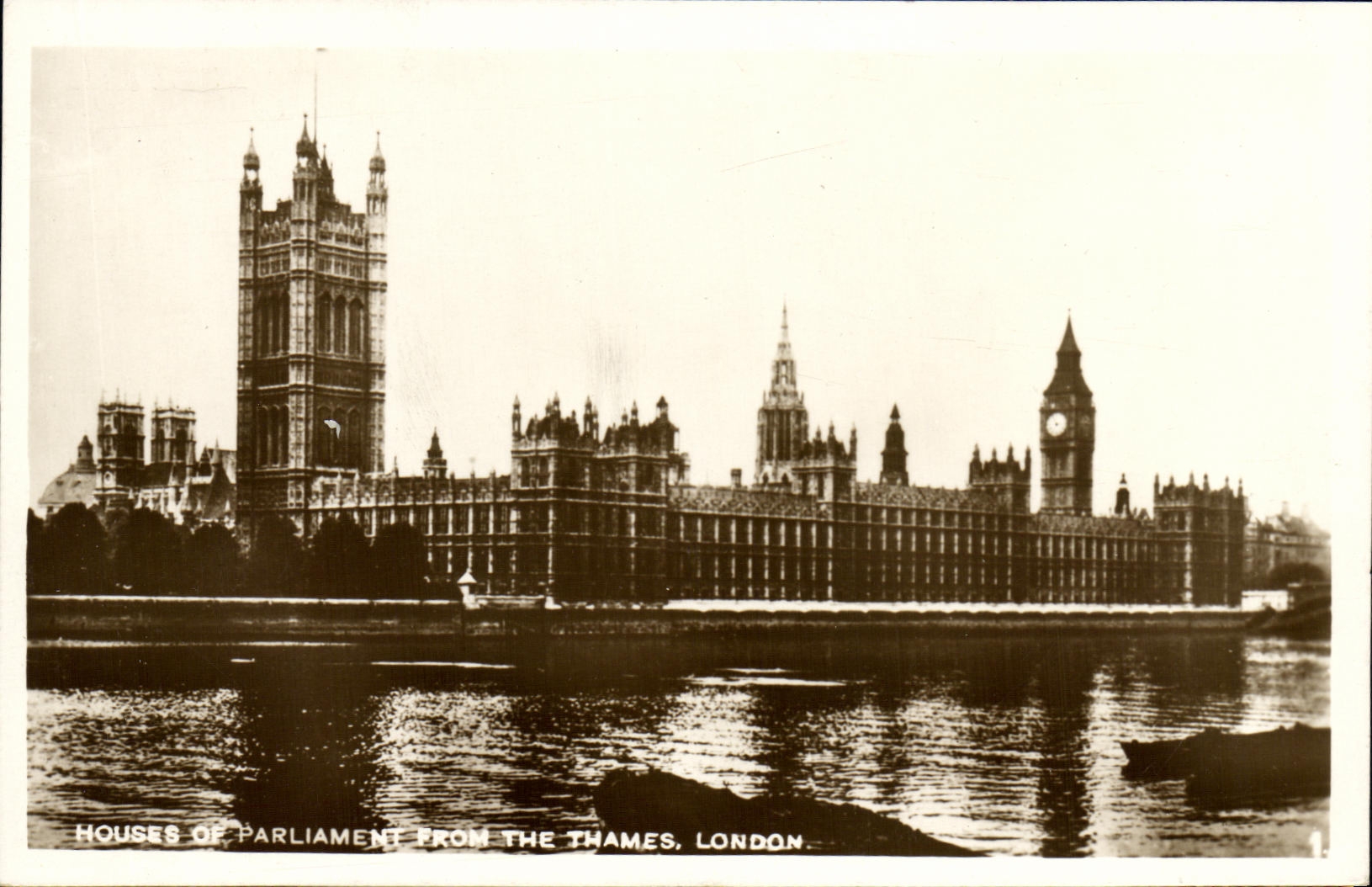 CPA London Clock Tower And Houses of Parliament