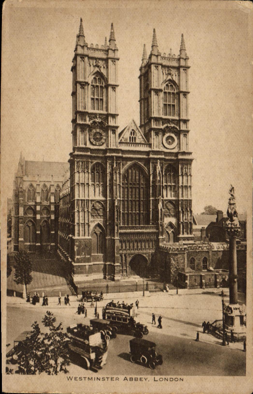 VINTAGE POSTCARD London Westminster Abbey London