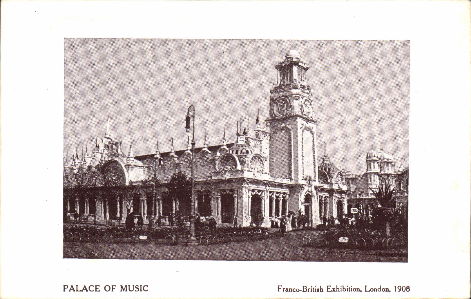 CPA London Palace Of Music Franco British Exhibition 1908