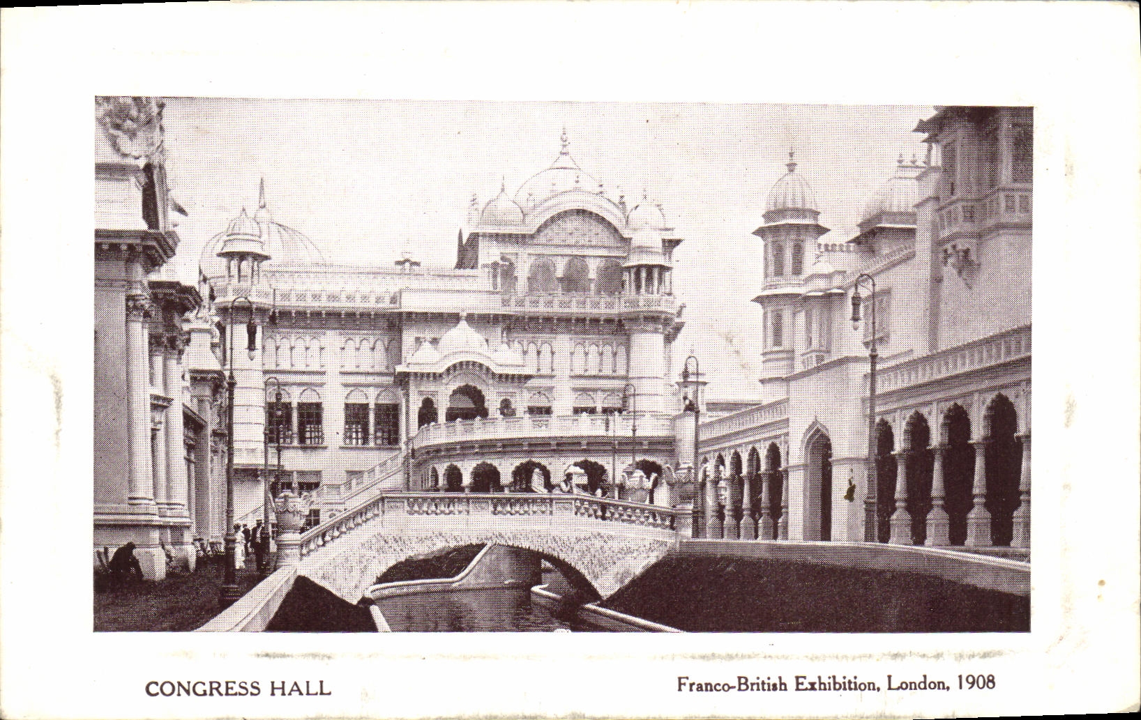 VINTAGE POSTCARD London Congress Hall Free British Exhibition