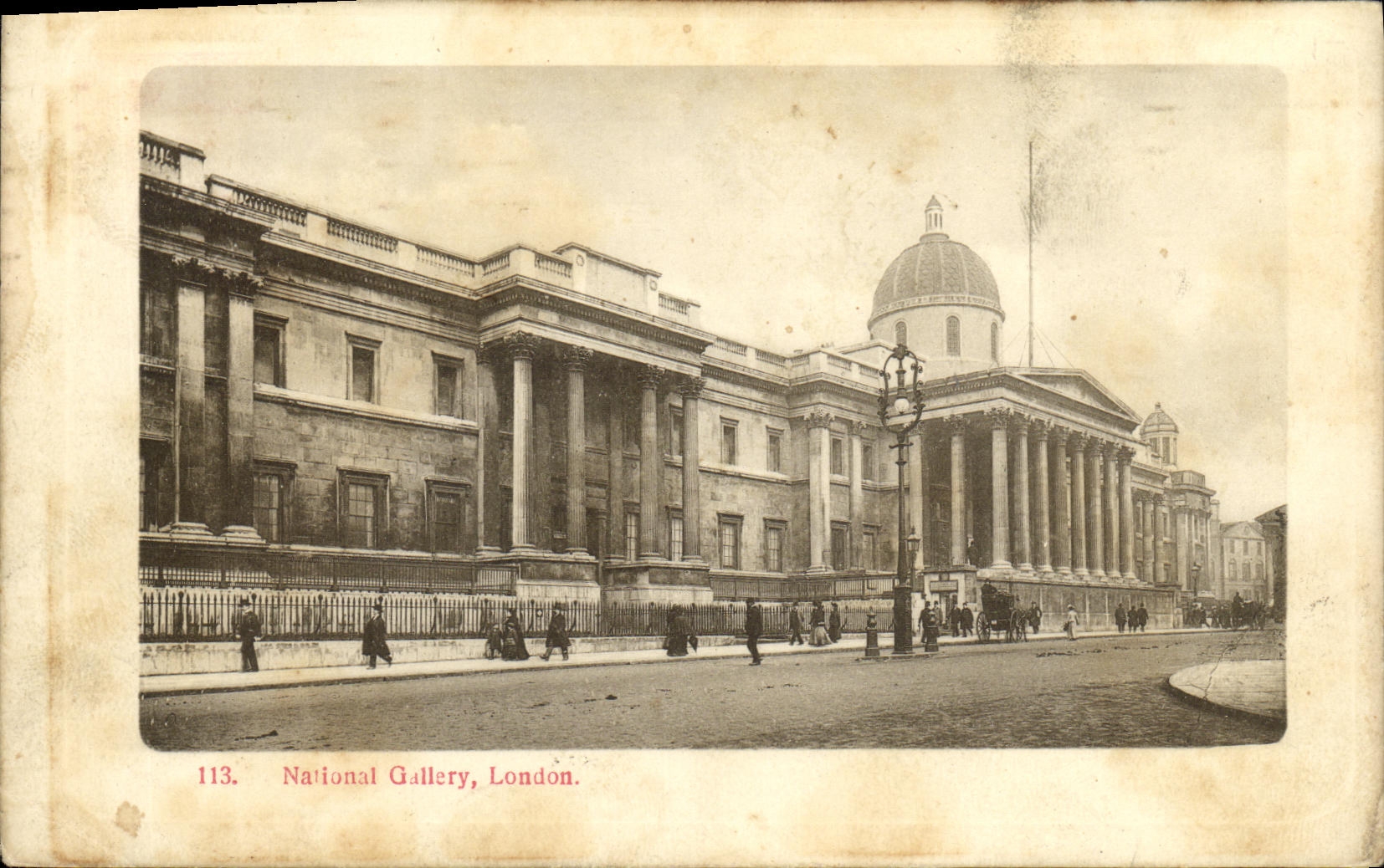 VINTAGE POSTCARD London Nationai Gallery