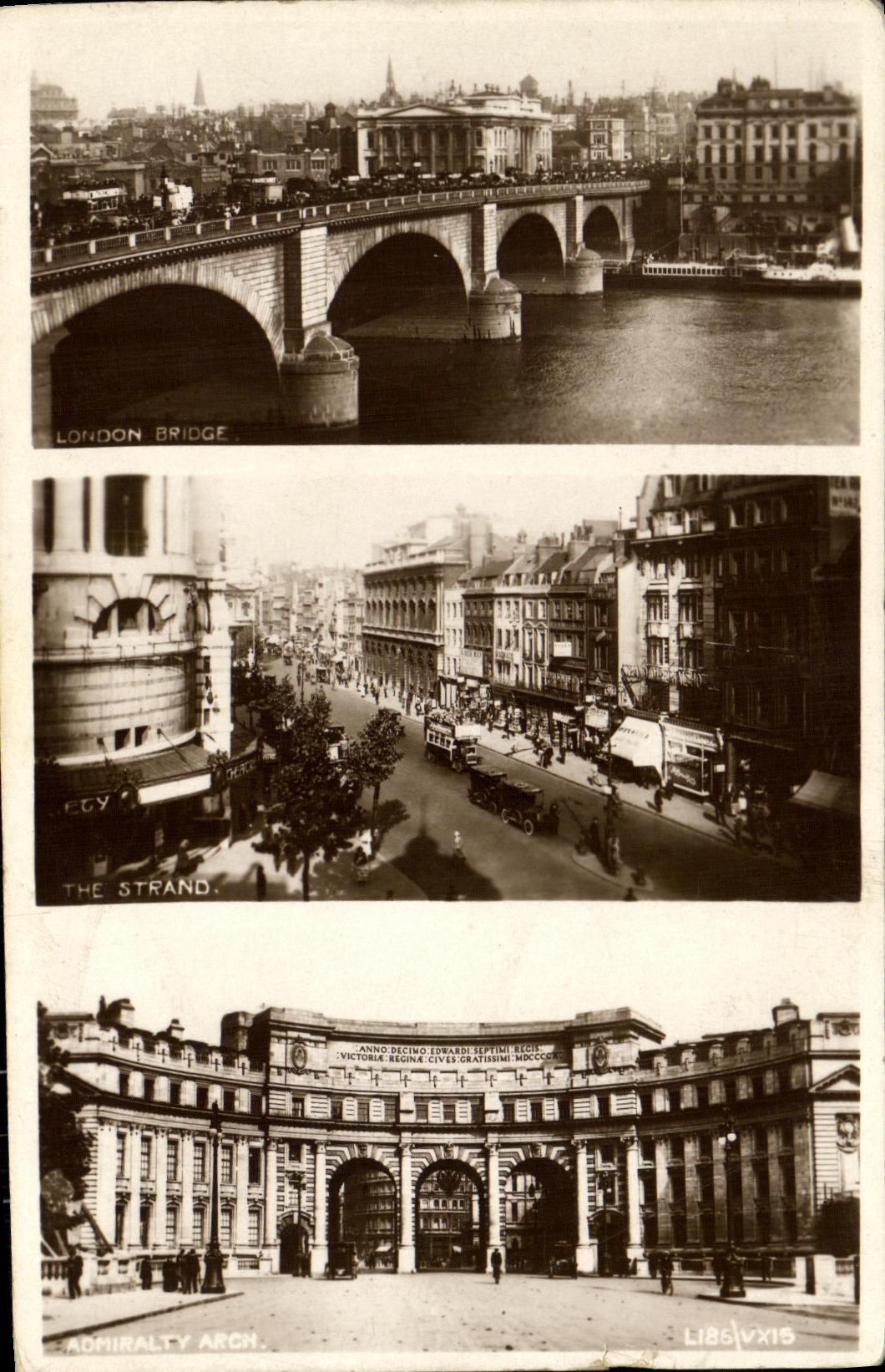 CPA London London bridge The strand Admiraly Arch