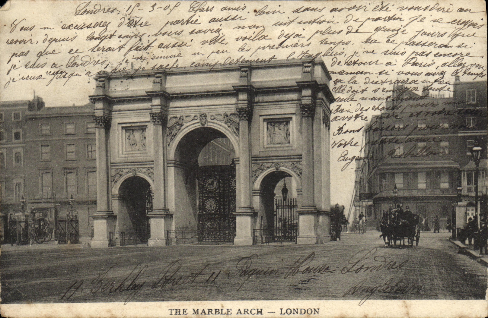 VINTAGE POSTCARD The Marble Arch London