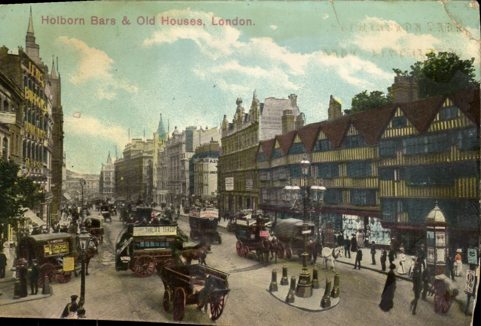 CPA Holborn Bars Old Houses London