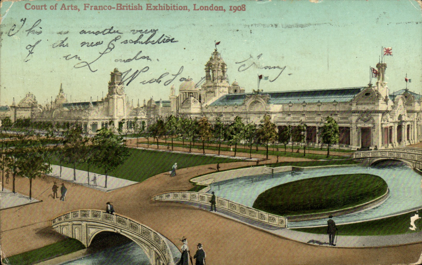 CPA Court of Arts Franco Brithish Exhibition London 1908