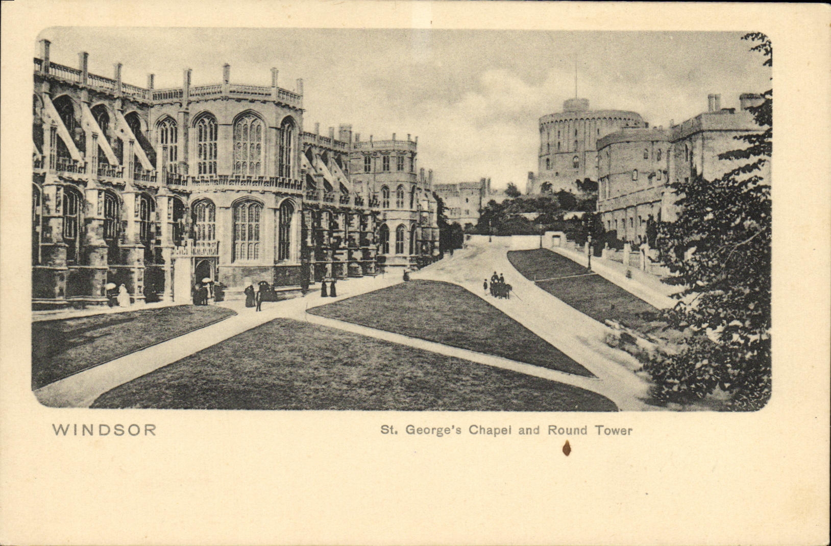Capilla y torre de Windsor San Jorge S de la POSTAL de la VENDIMIA redondas