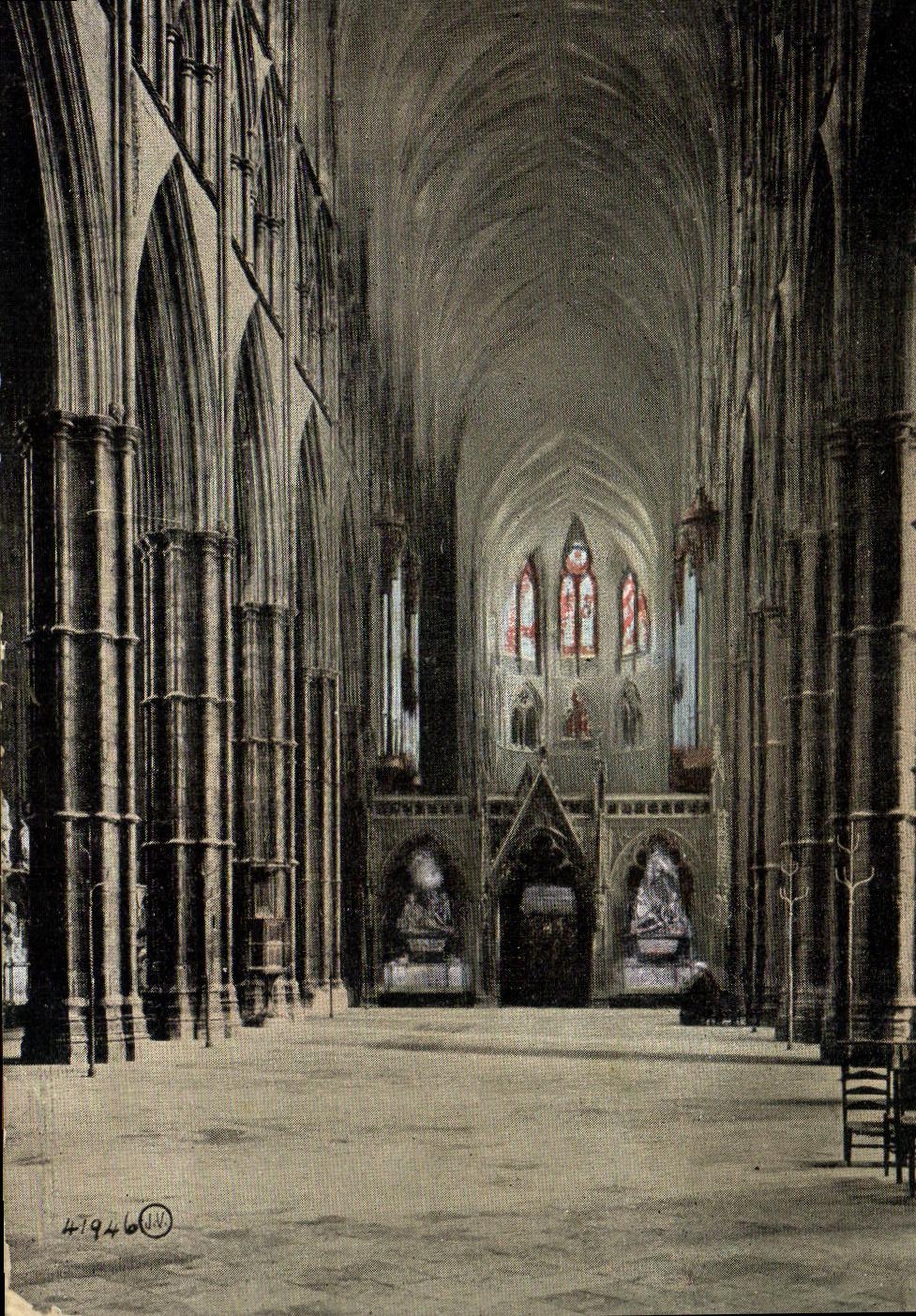 CPA London Westiminster abbey Looking East