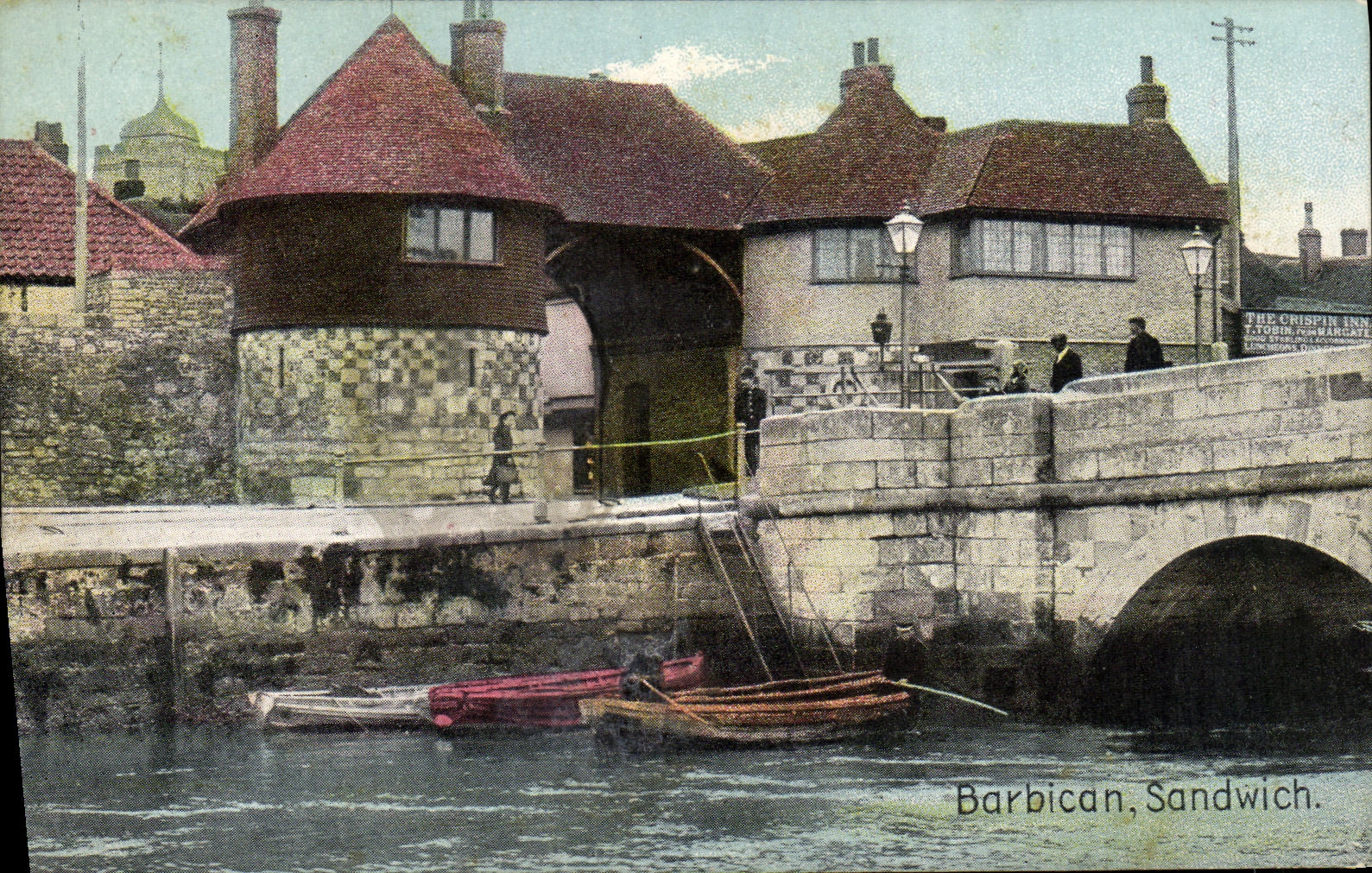 VINTAGE POSTCARD Barbican Sandwich