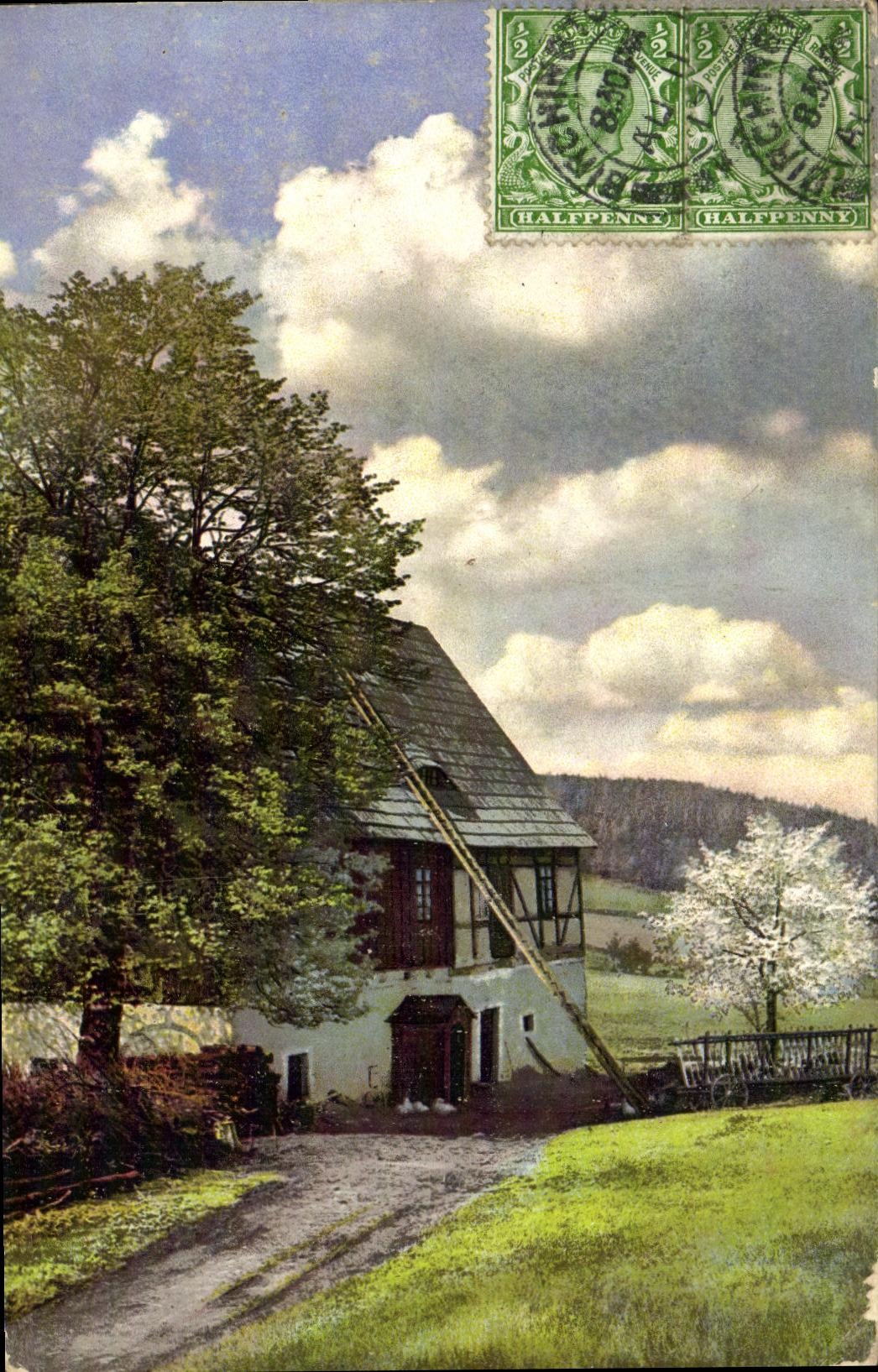 CPA Maison a la campagne