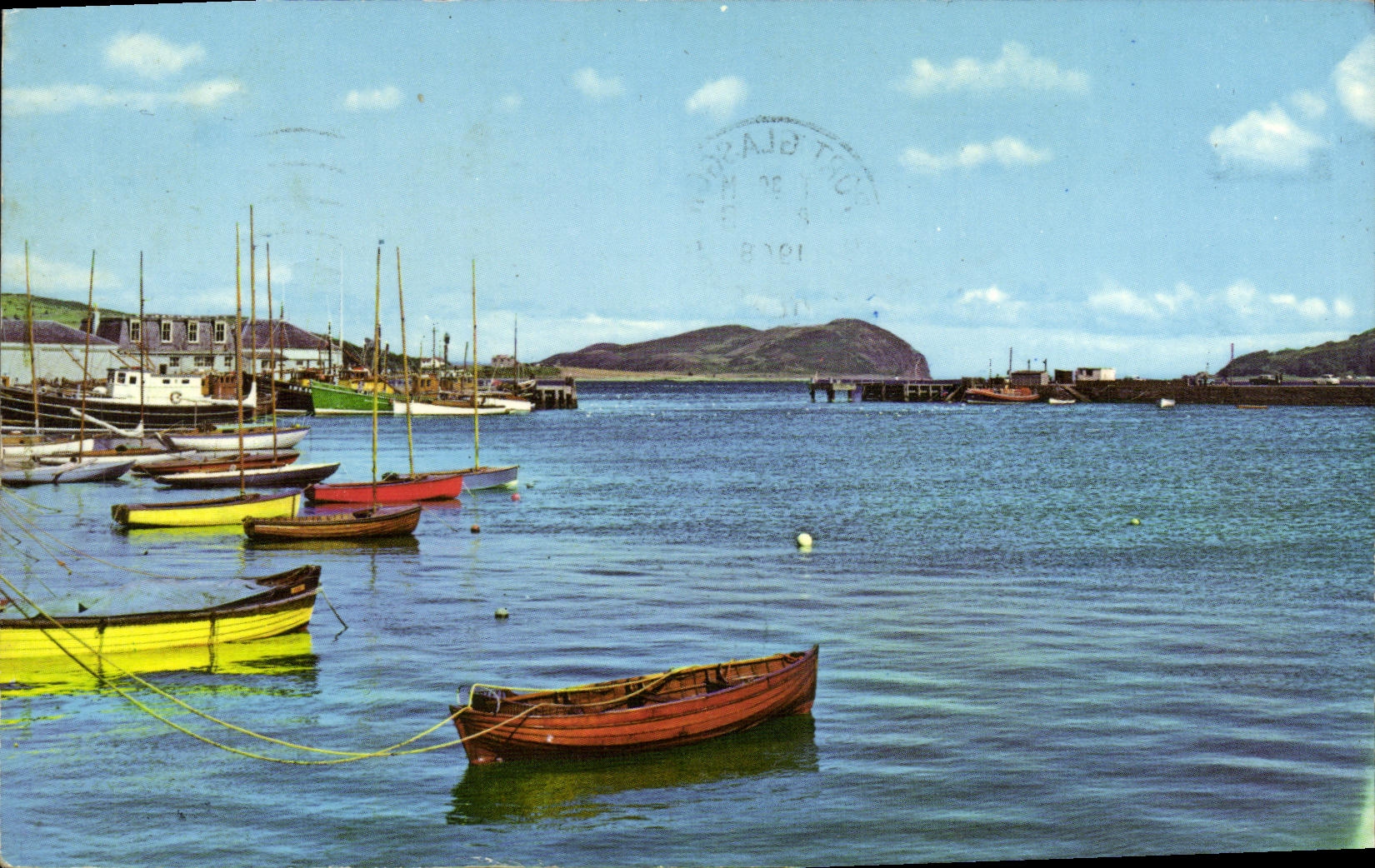 MODERN CARD The Harbor and Davaar Island Campbeltown