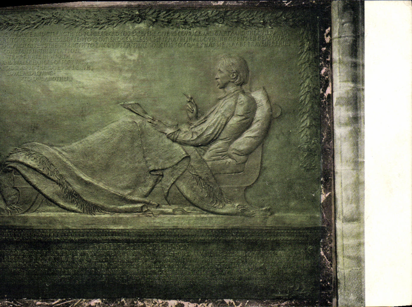 Monumento de Edimburgo de la POSTAL de la VENDIMIA