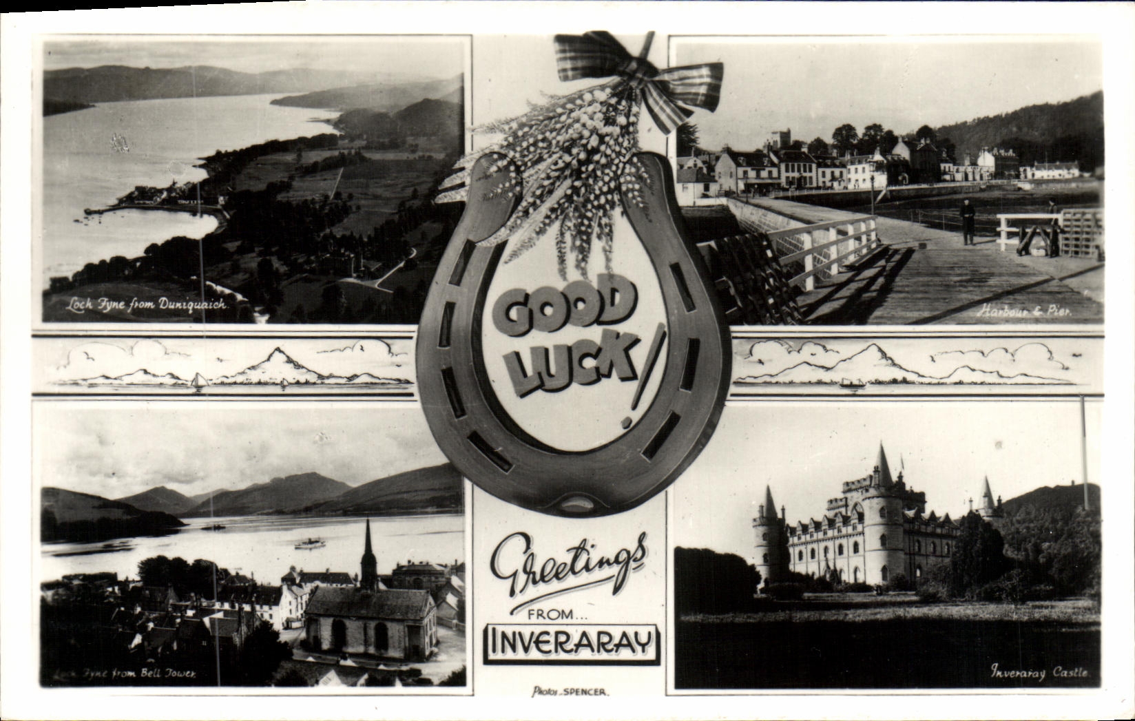 VINTAGE POSTCARD Greetings from Inveraray