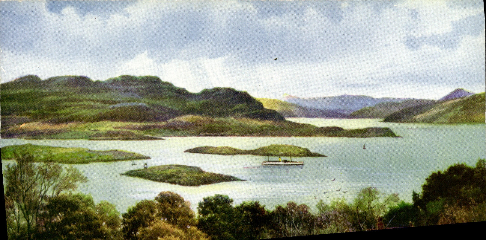 VINTAGE POSTCARD The Narrows Kyles off Butts