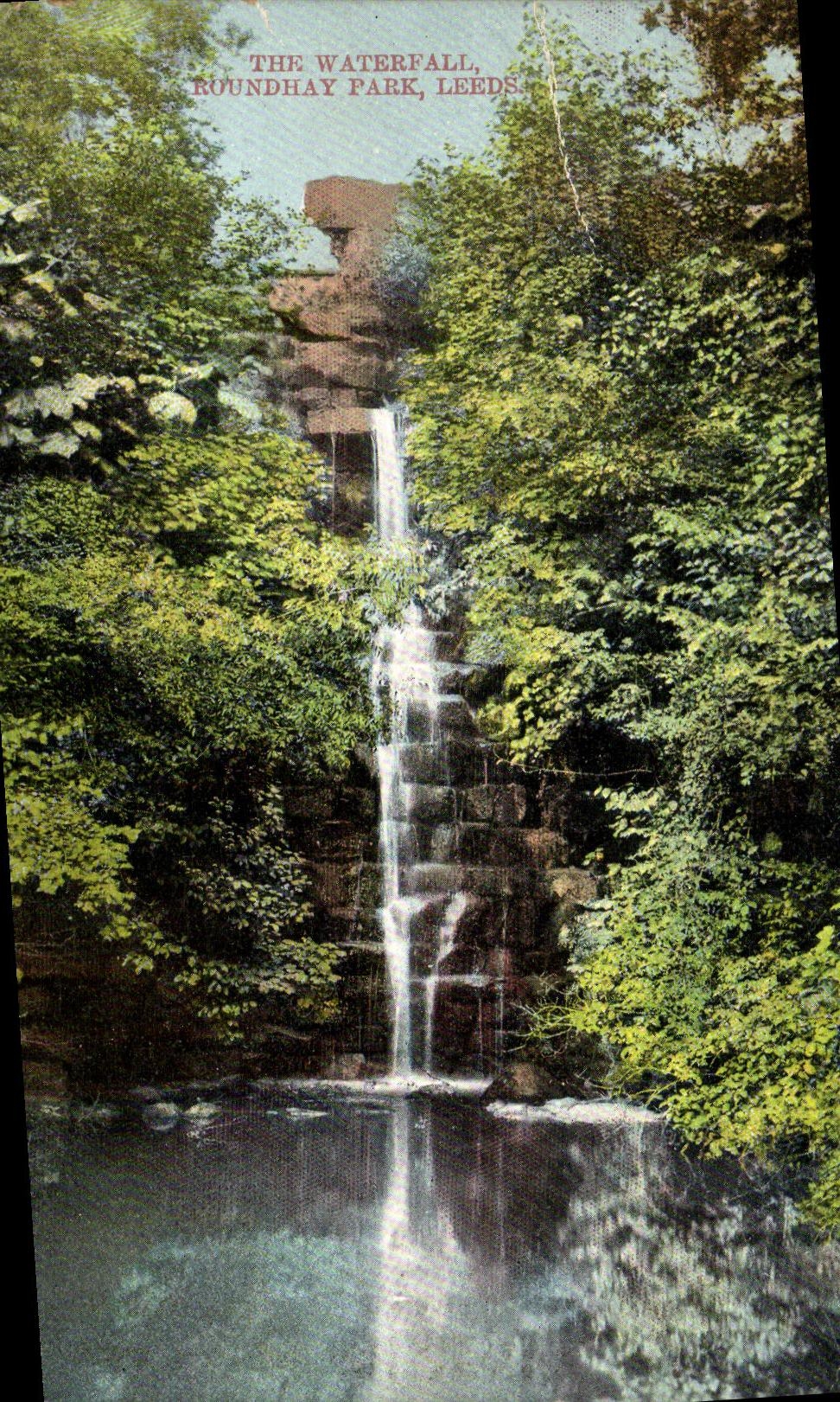 CPA The Waterfall Roundhay Park Leeds