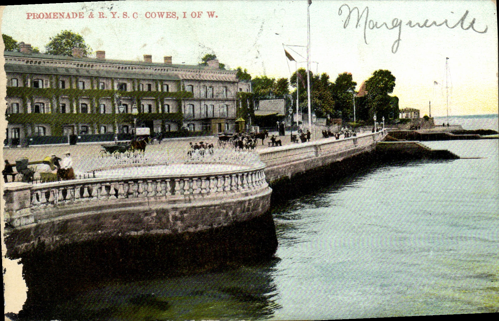 VINTAGE POSTCARD Promende Cowes