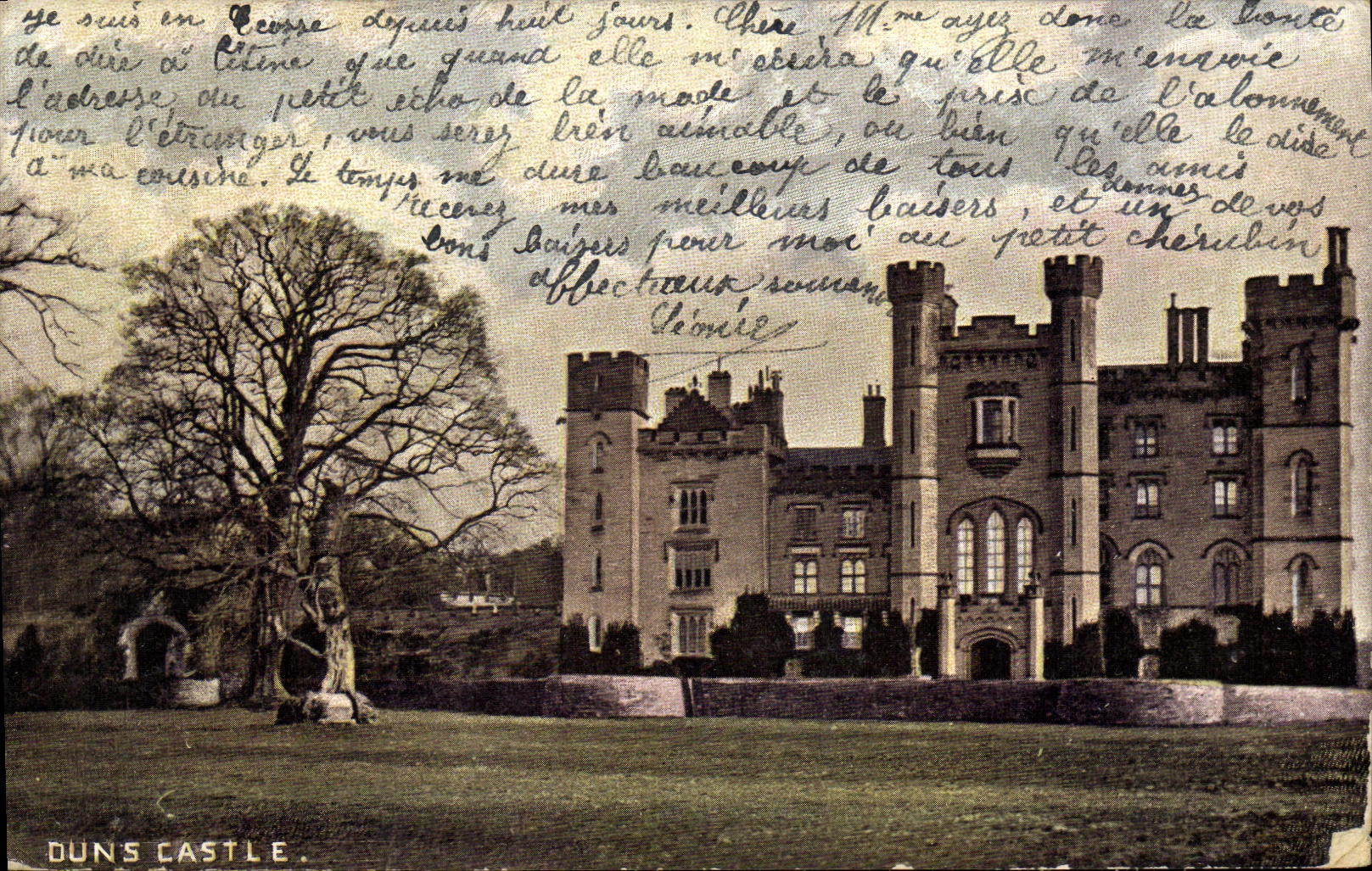 La POSTAL de la VENDIMIA Duns el castillo