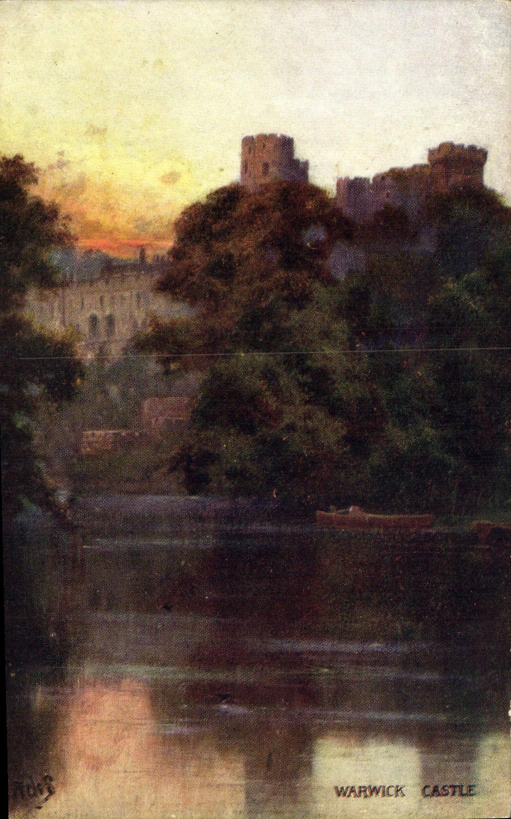 VINTAGE POSTCARD Warwick Castle