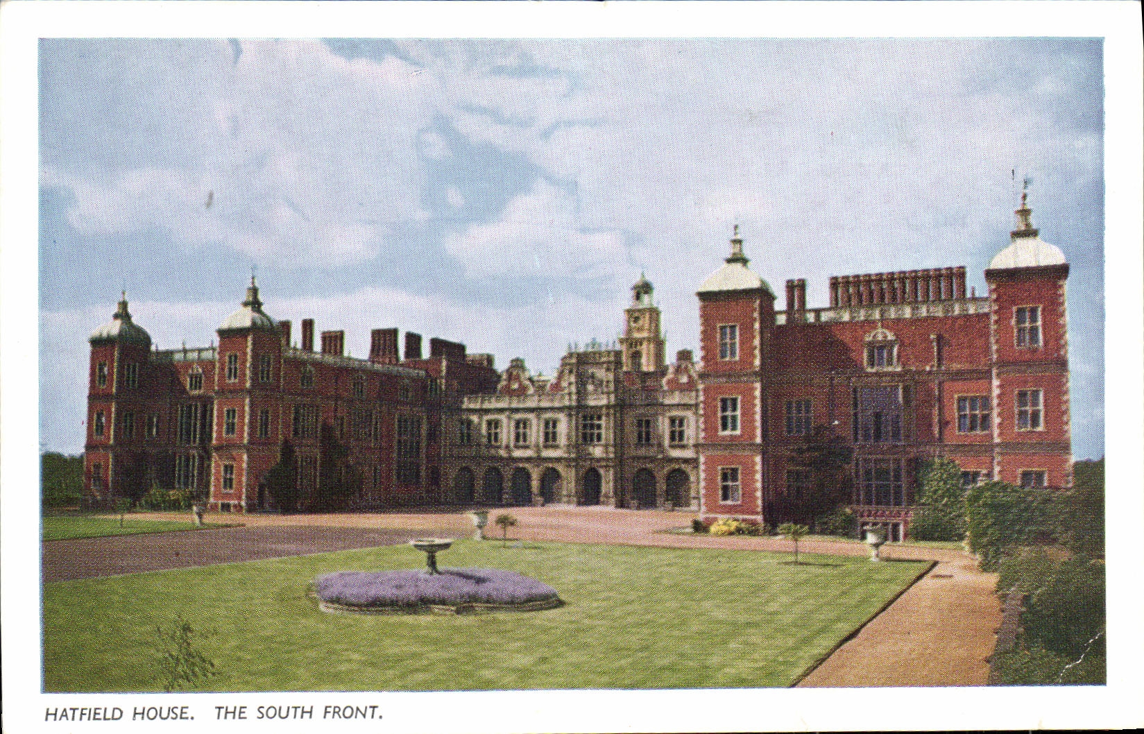 VINTAGE POSTCARD Hatfield House The South Face