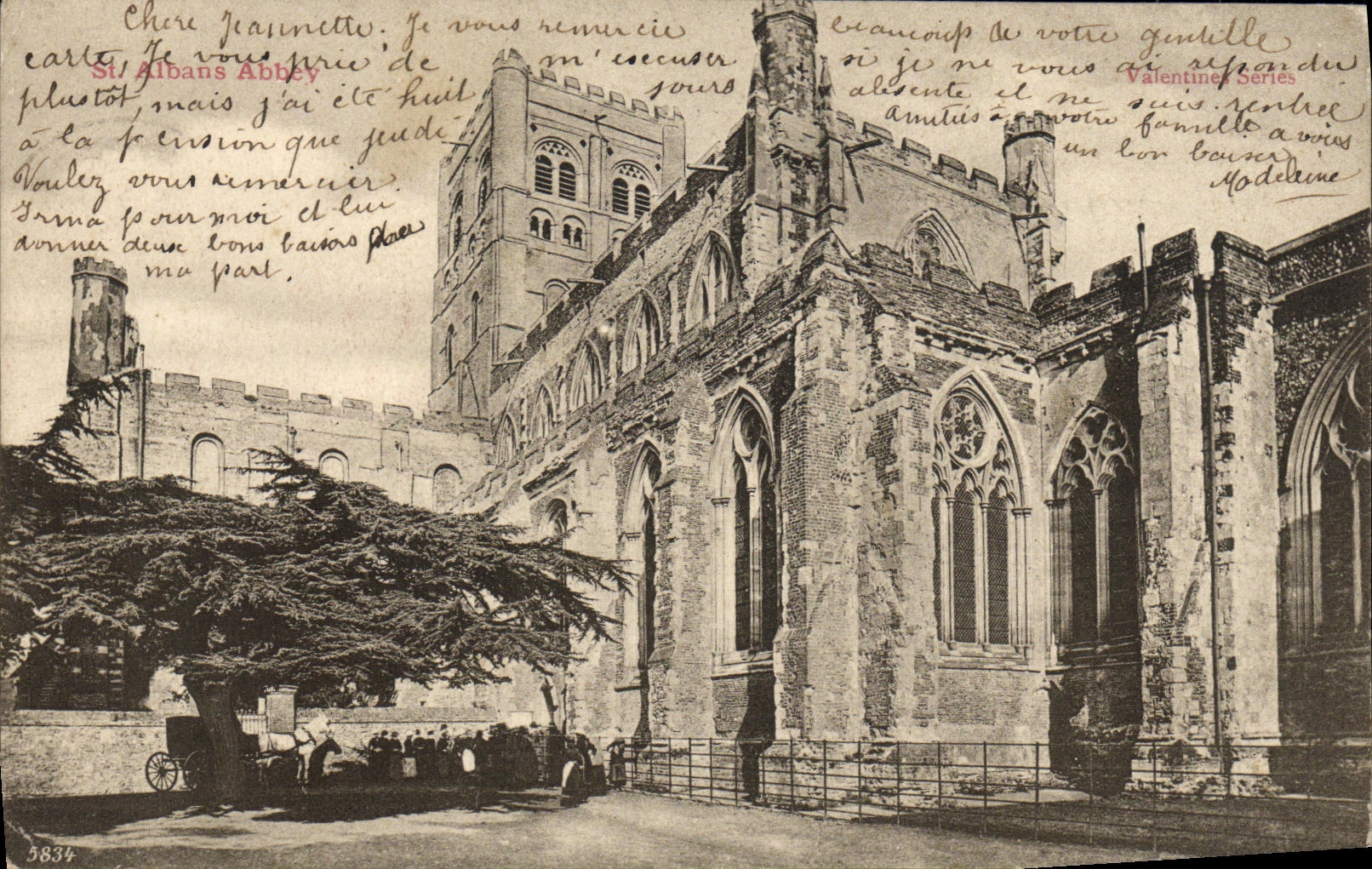 VINTAGE POSTCARD St Alban S Abbey