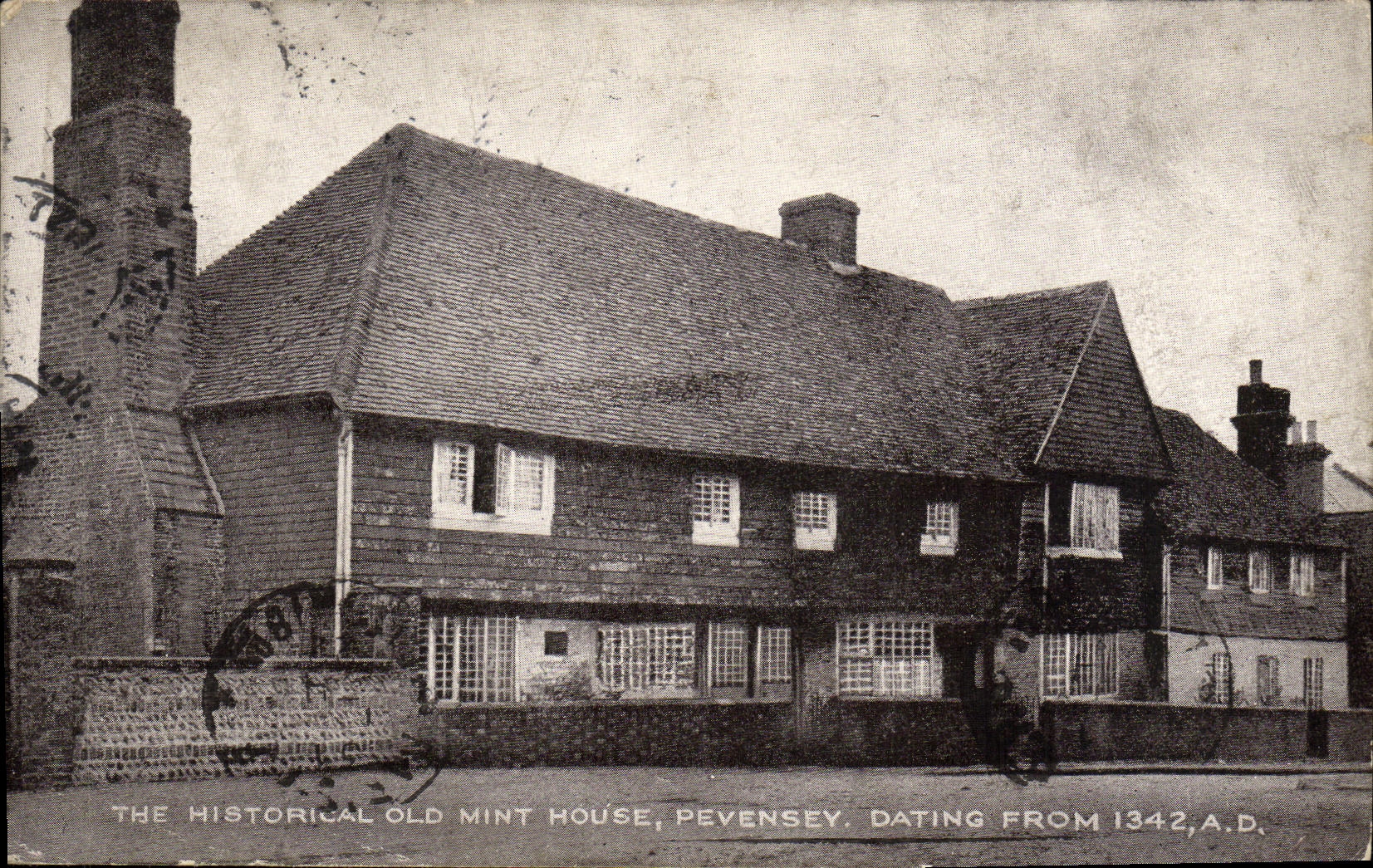 VINTAGE POSTCARD The Historical Old Mint House Penvensey Dating From