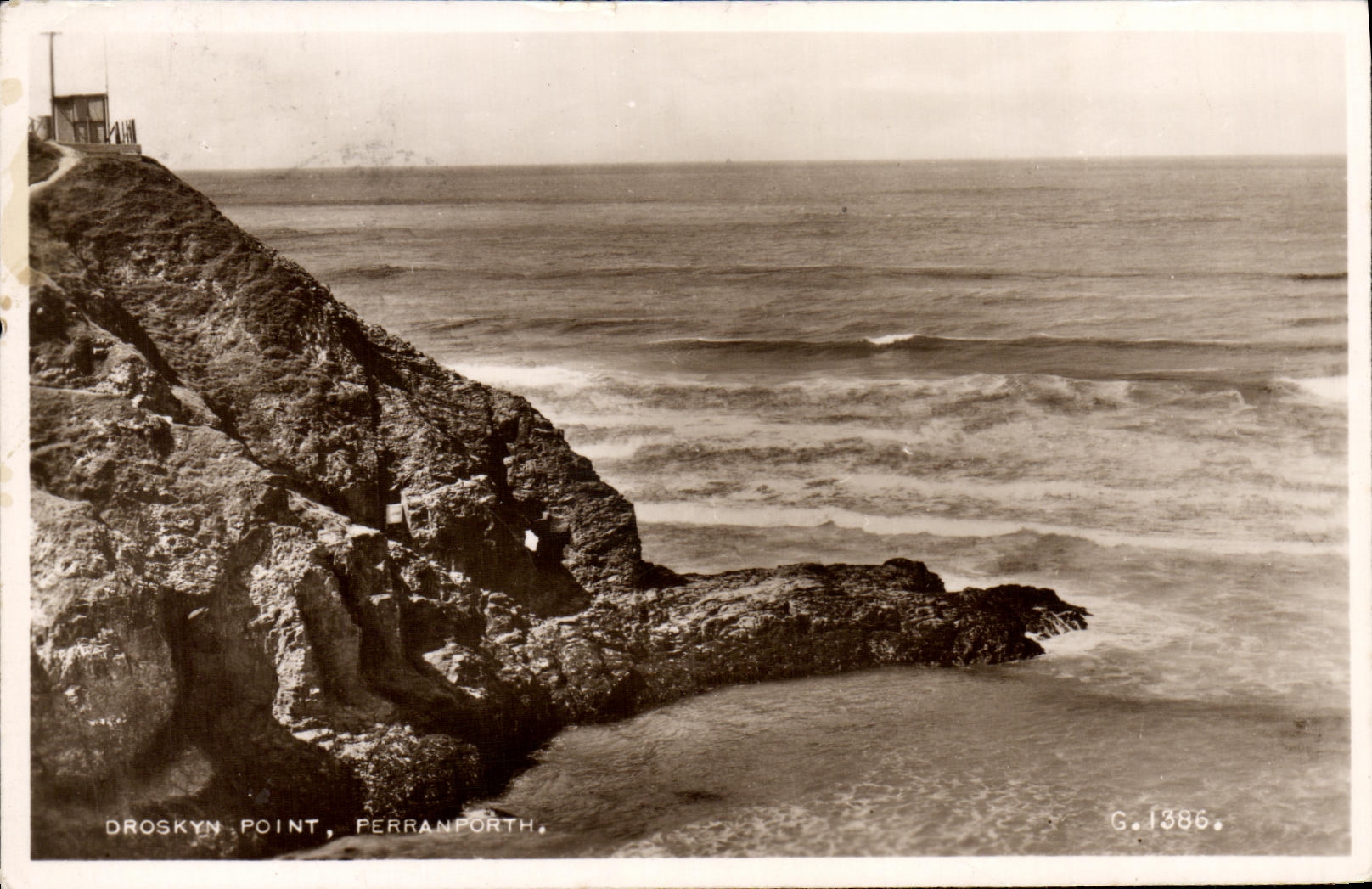 VINTAGE POSTCARD Droskyn Not Perranporth