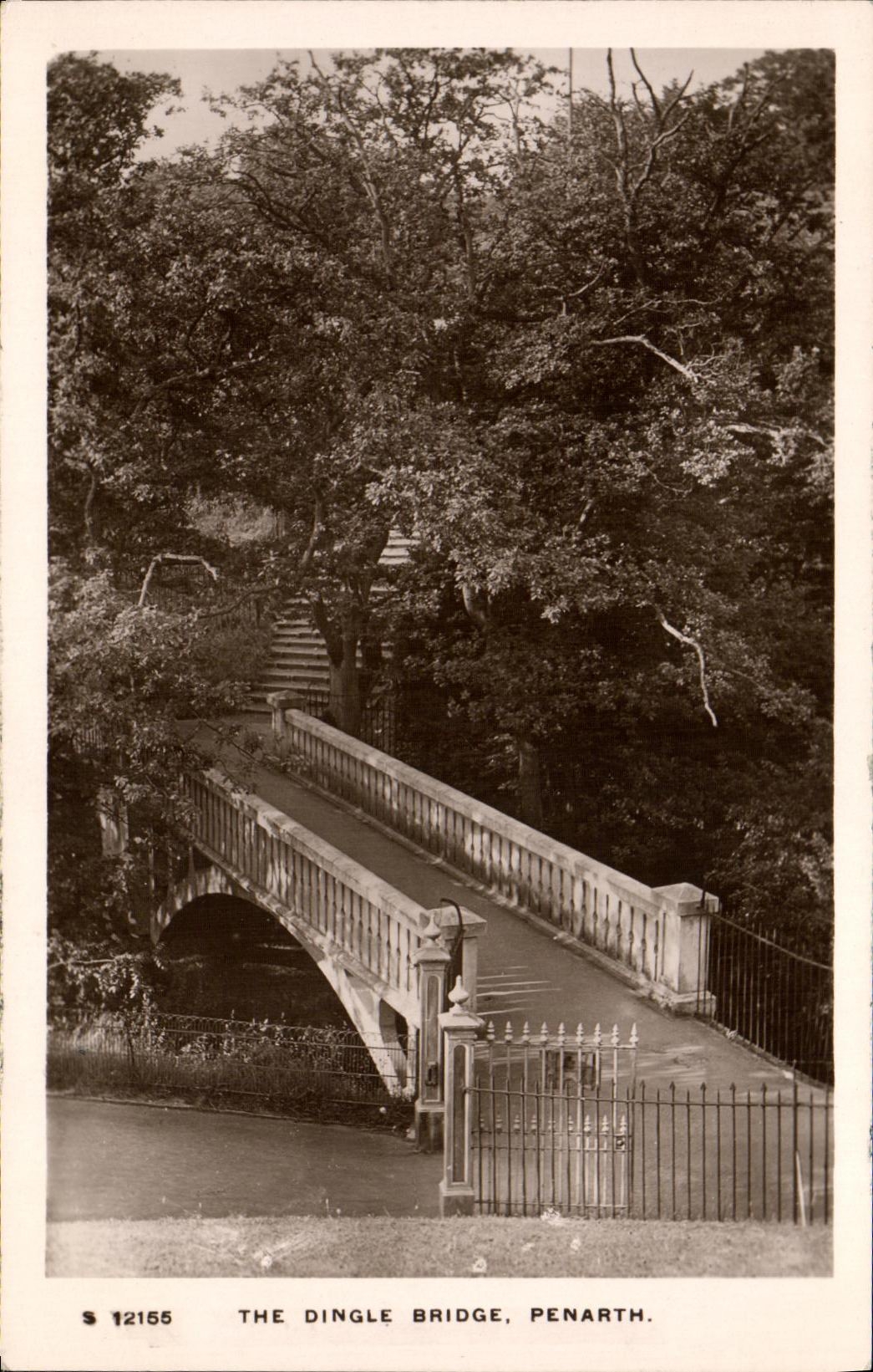 CPA The Dingle Bridge Penarth