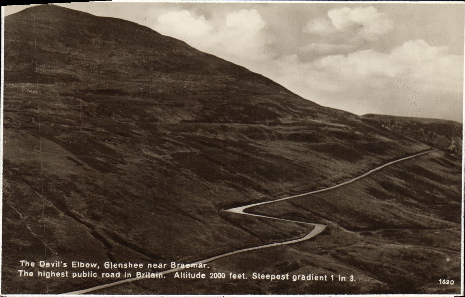 VINTAGE POSTCARD The Devil S Elbow Glenshee near Braemar