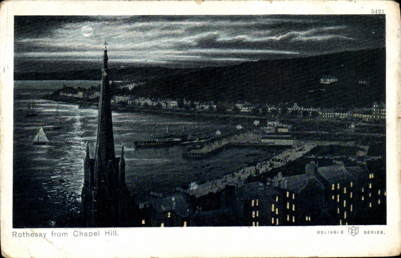 VINTAGE POSTCARD Rotheasy from Chapel Hill