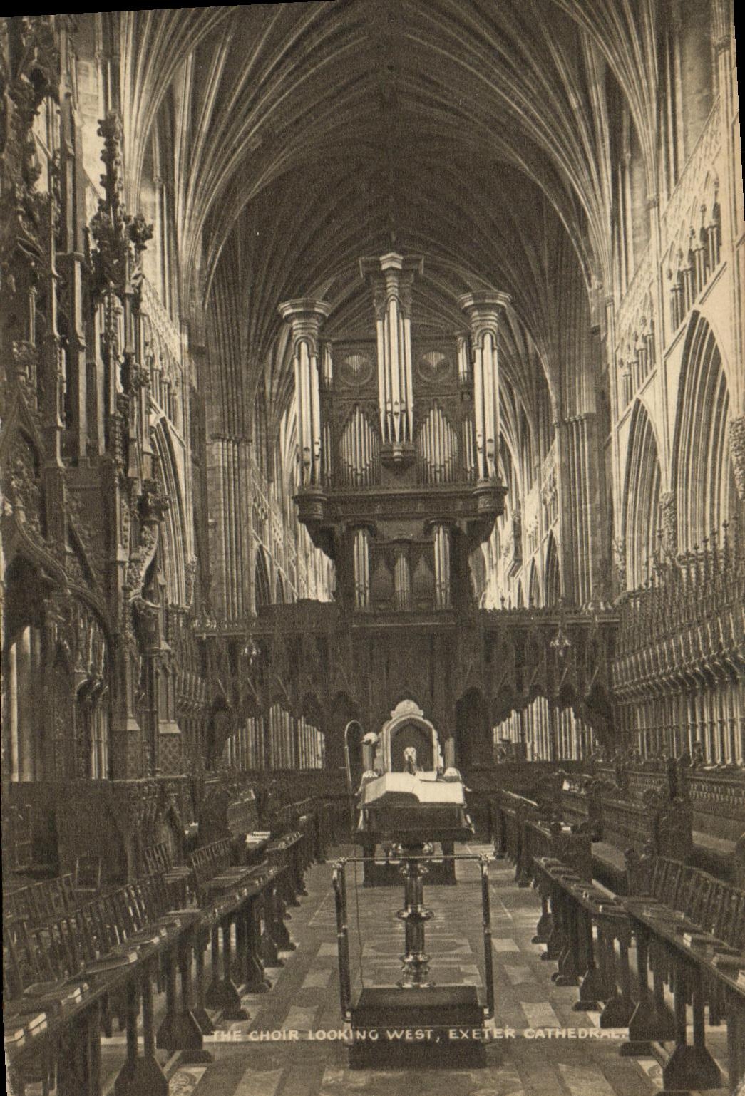CPA The Choir Looking West Exeter Cathedral