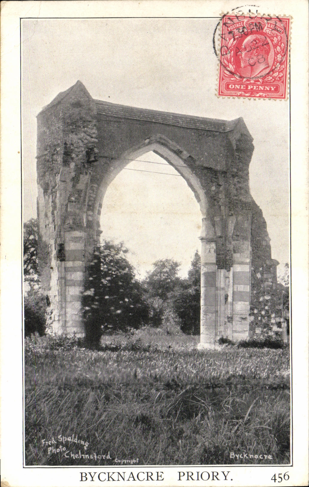 Priorato de Bycknacre de la POSTAL de la VENDIMIA