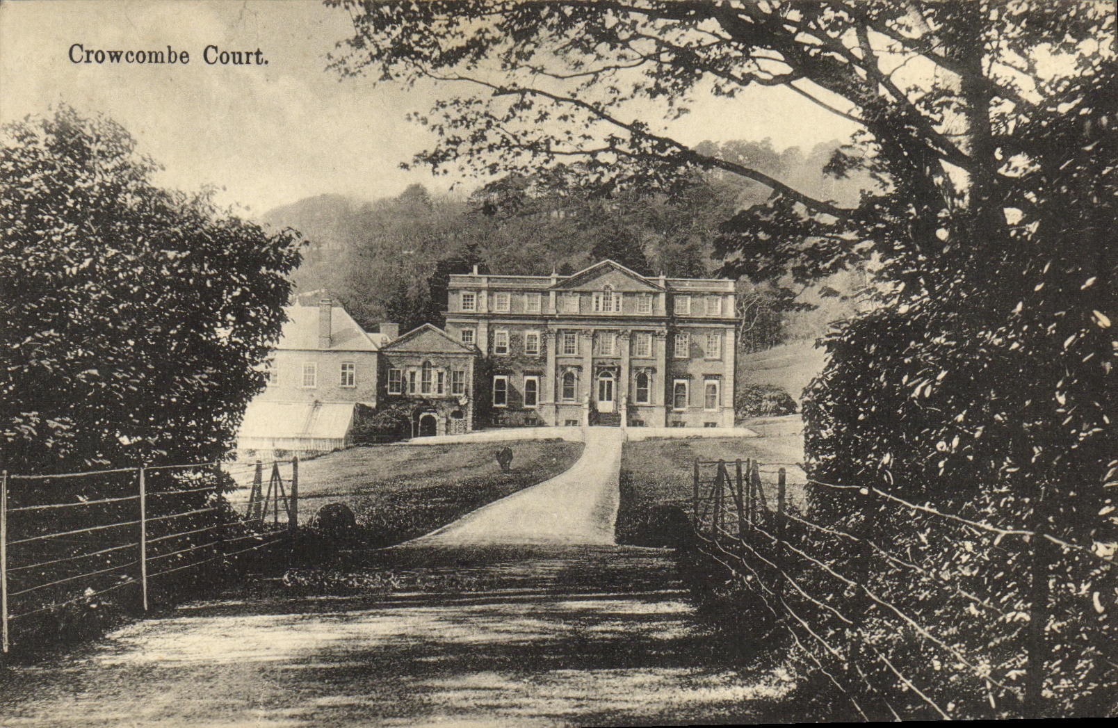 Funcionamientos de Crowcombe de la POSTAL de la VENDIMIA