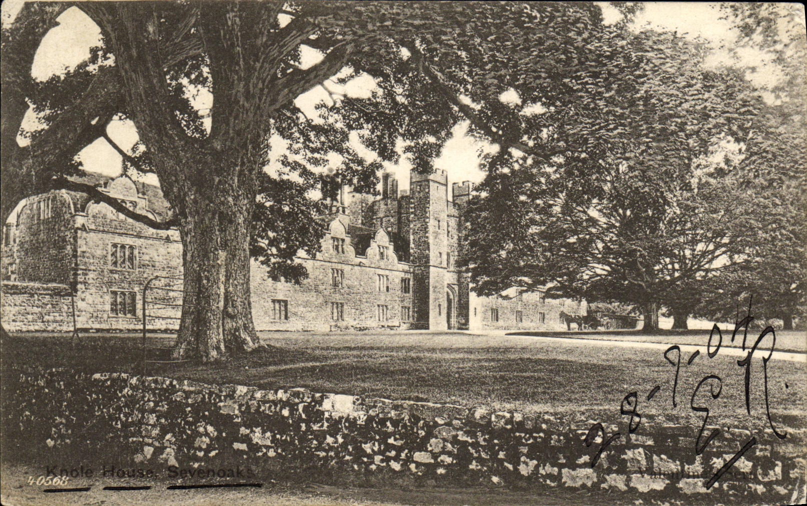 VINTAGE POSTCARD Knole Sevenoaks House