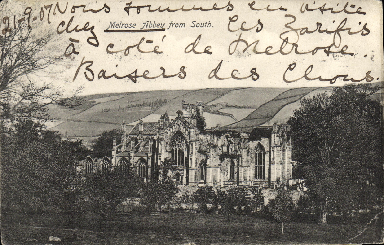 CPA Melrose Abbey from South