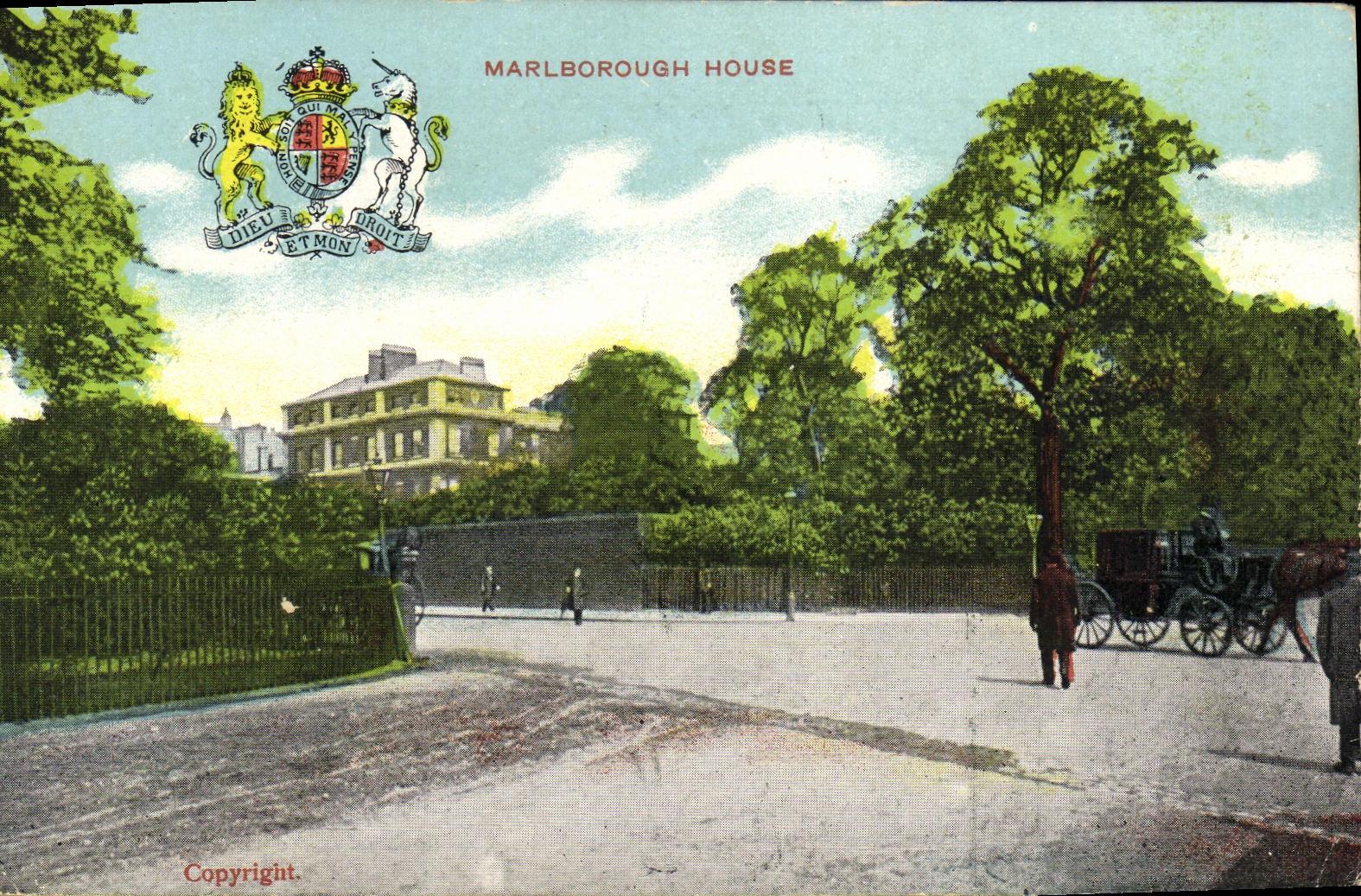 VINTAGE POSTCARD Marlborough house