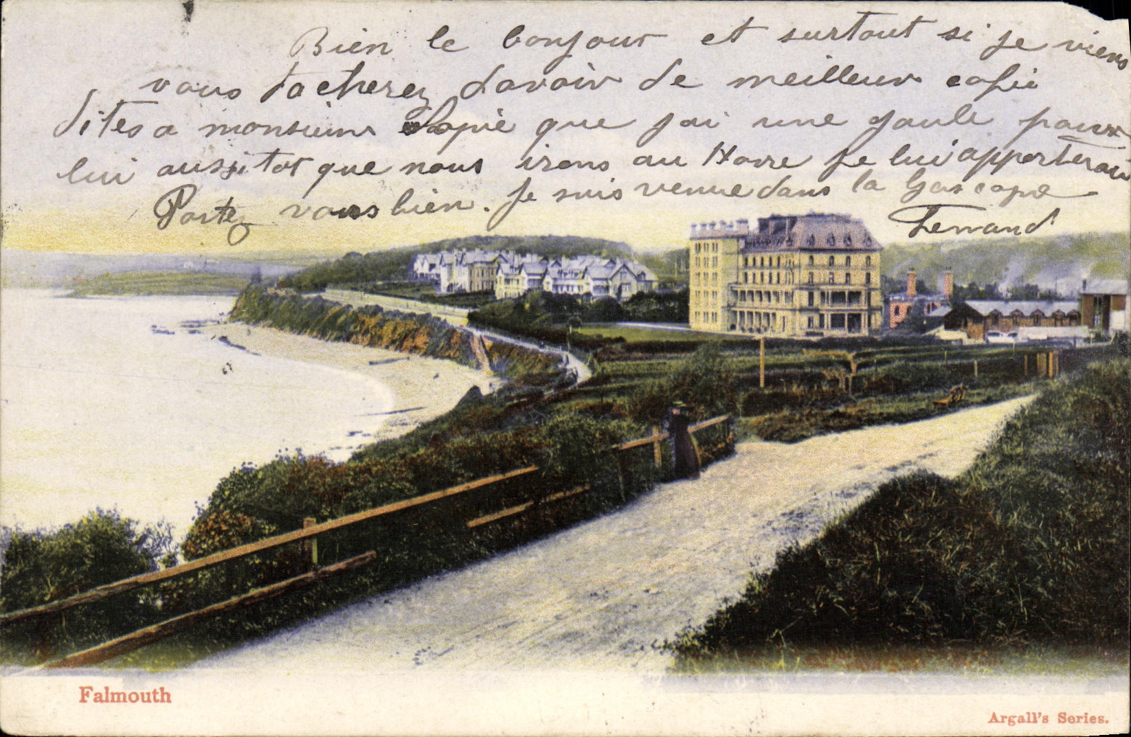 VINTAGE POSTCARD Falmouth